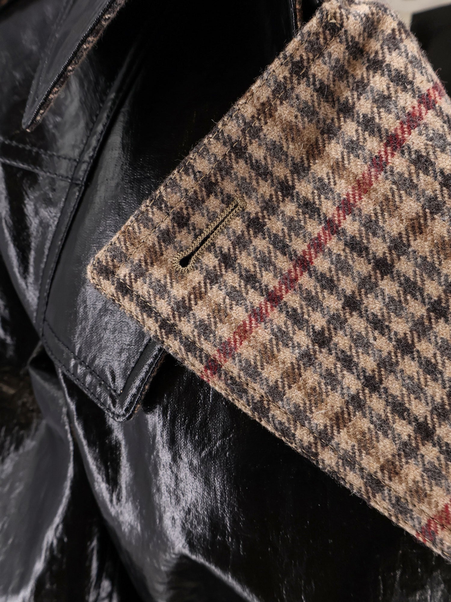 Chloé Coated Linen Trench With Wool Blend Details