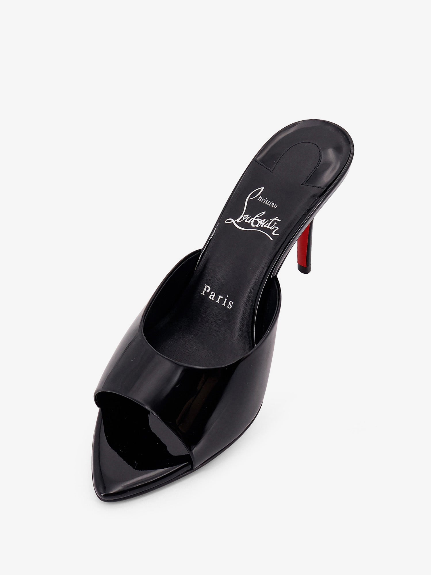 Christian Louboutin Miss Z Mule 80 Patent Leather Sandals