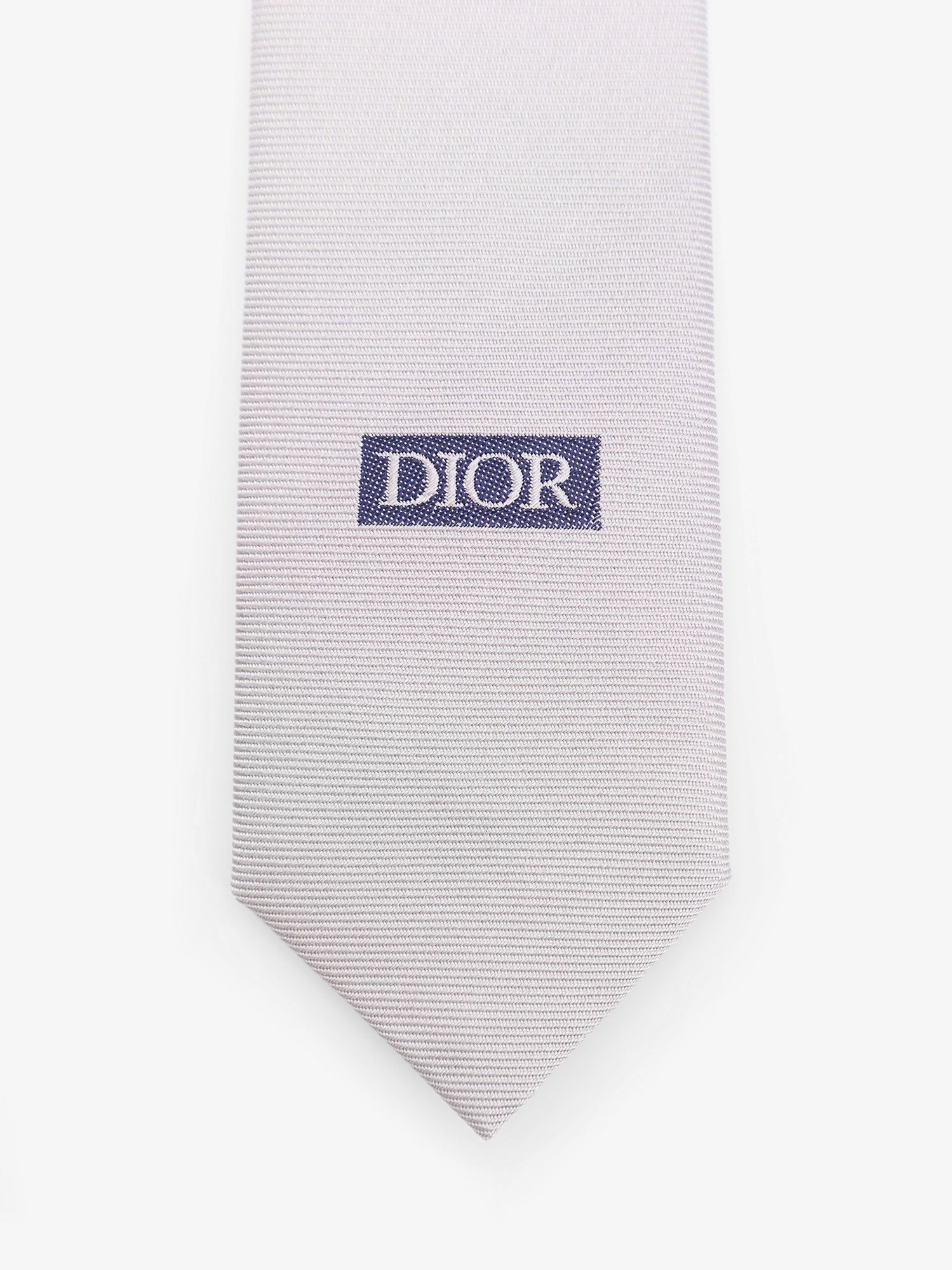 Dior Silk Tie With Embroidered Logo Monogram