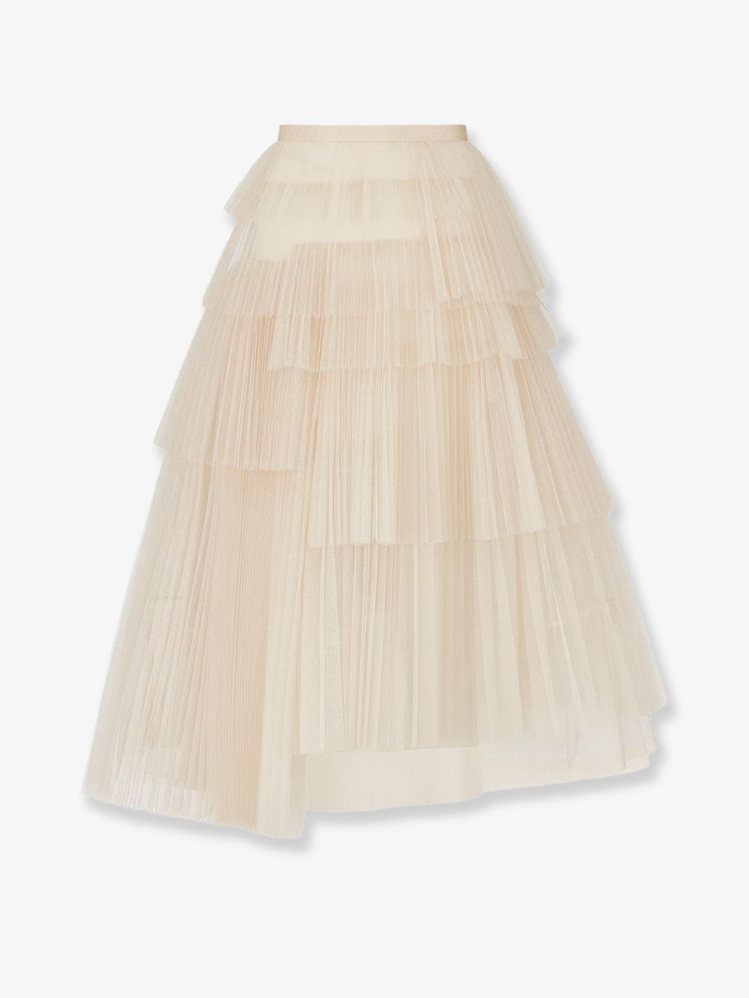 Dior Long Skirt With Tulle Flounces