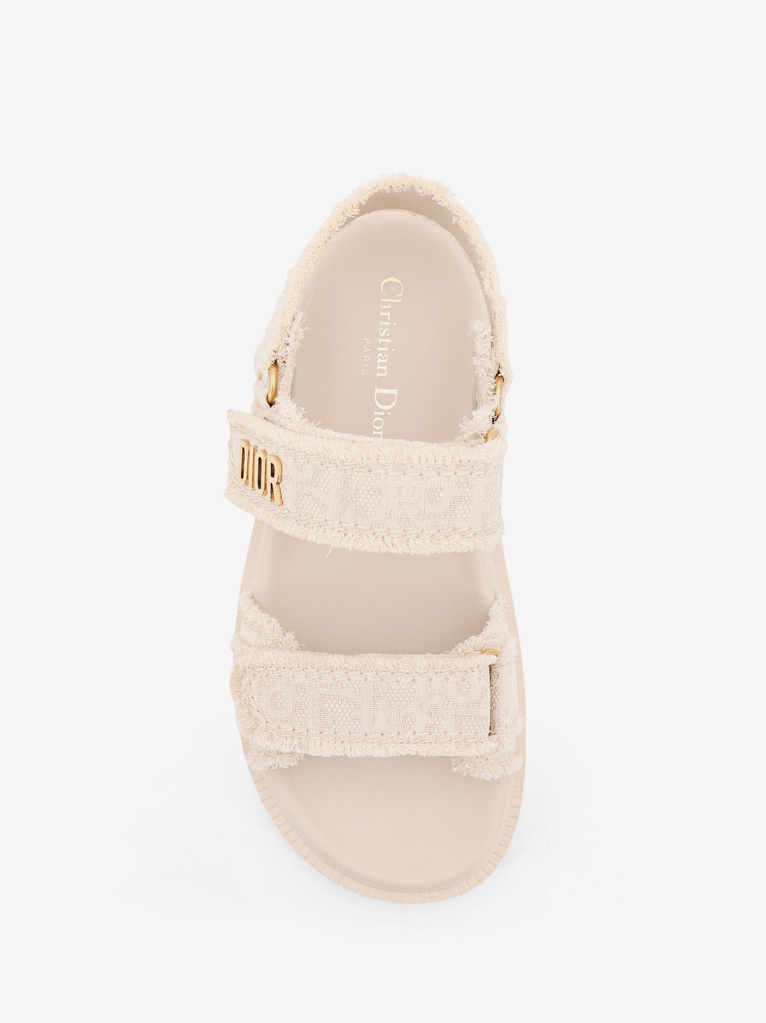 Dior Dioract Fabric Sandals With Dior Oblique Motif
