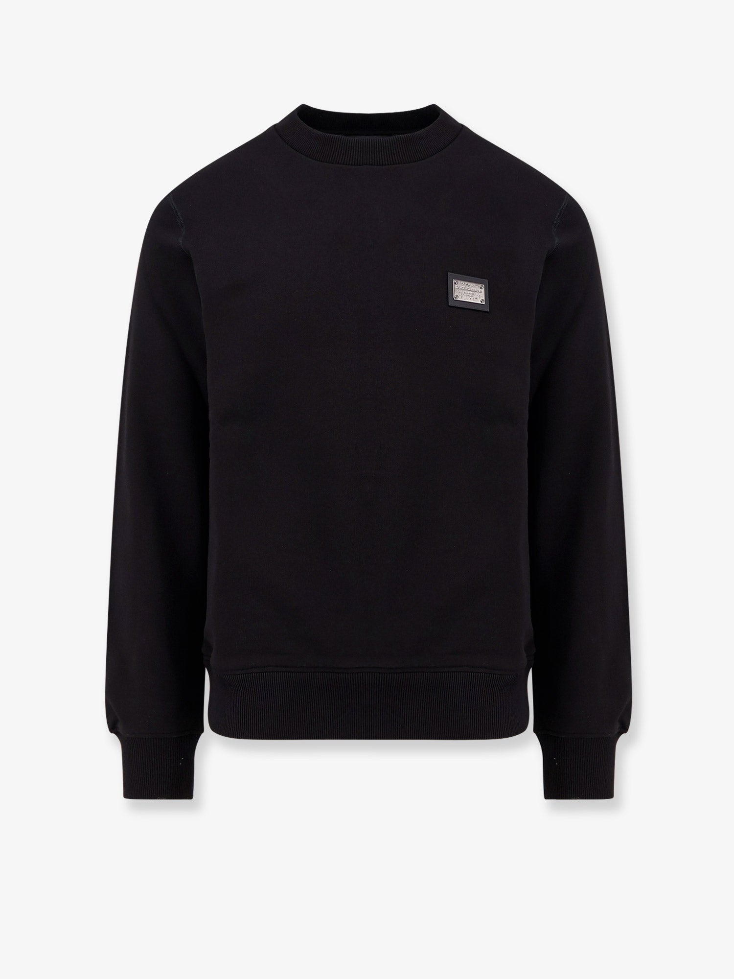 Dolce & Gabbana Cotton Sweatshirt With Logo Patch