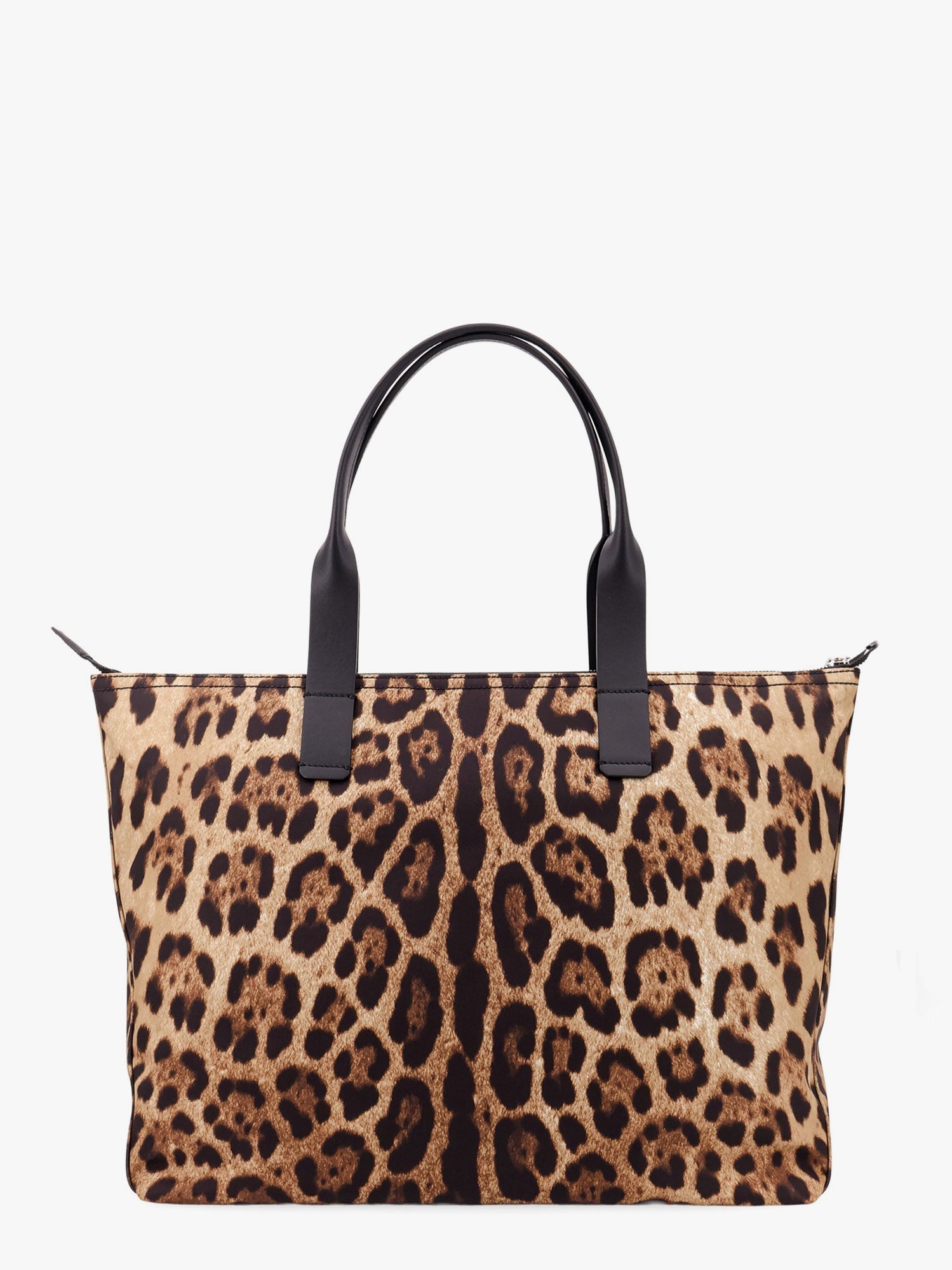 Dolce & Gabbana Nylon Shoulder Bag With Animalier Print