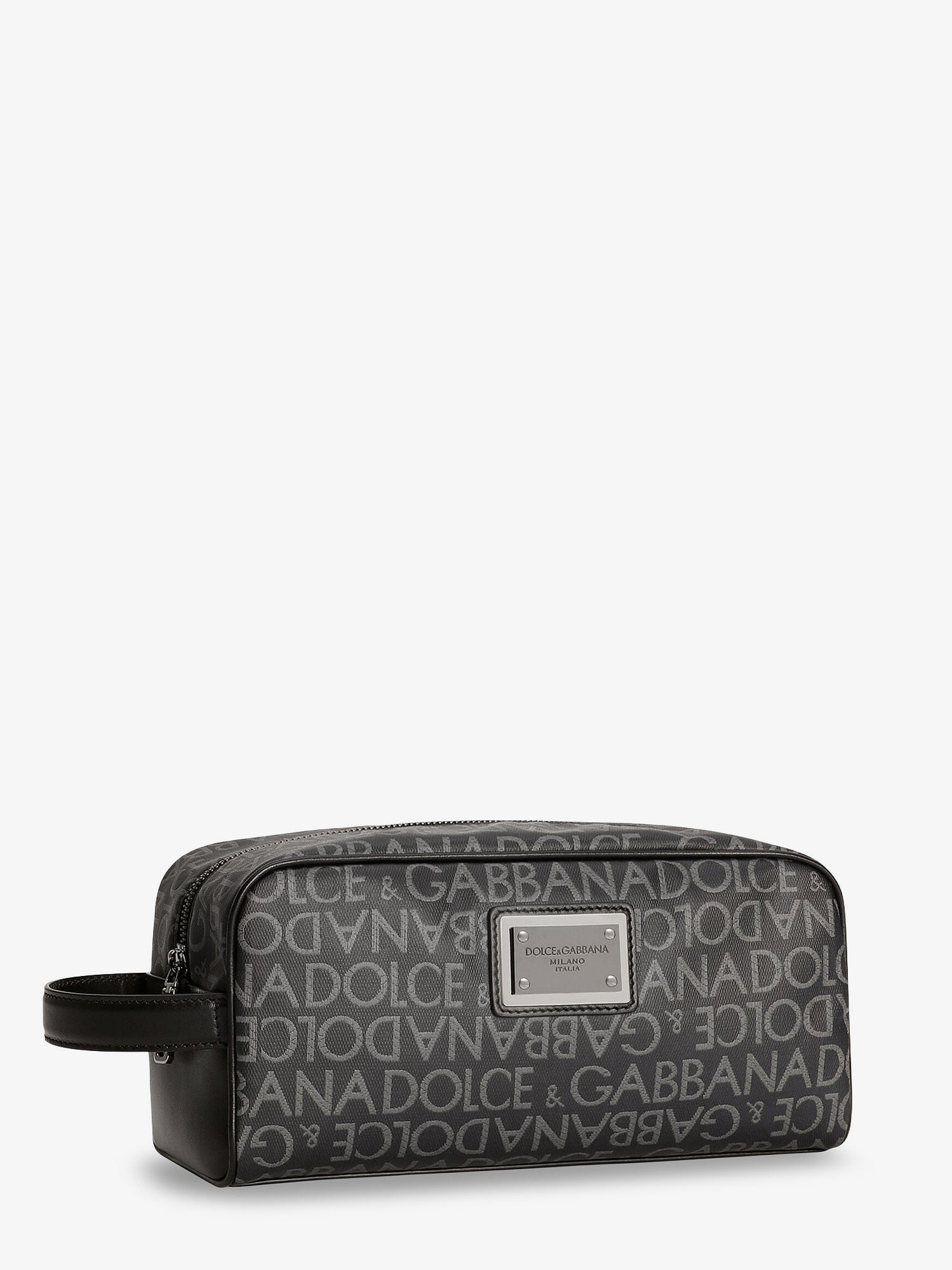 Dolce & Gabbana Coated Canvas Necessaire With All-over Logo