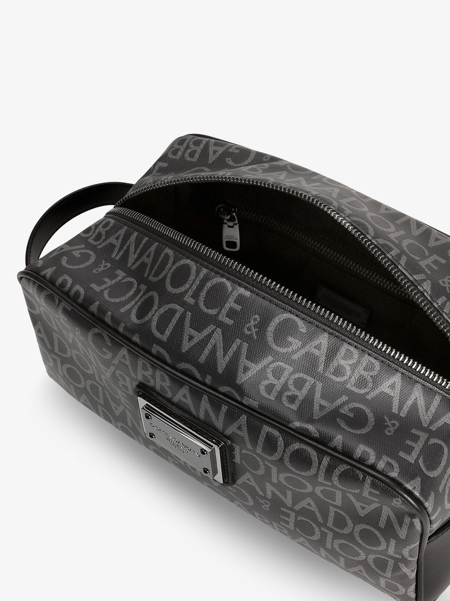 Dolce & Gabbana Coated Canvas Necessaire With All-over Logo