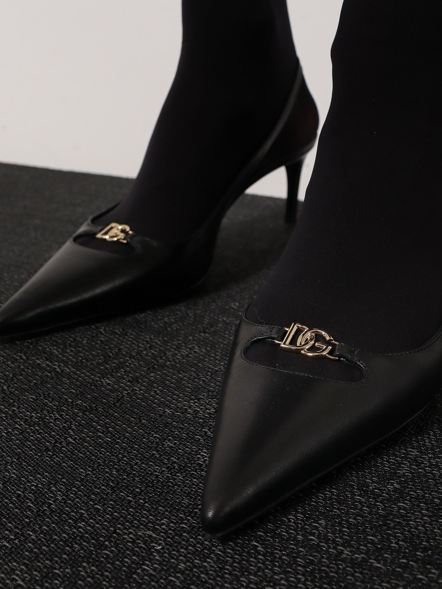 Dolce & Gabbana Leather Slingback Pumps