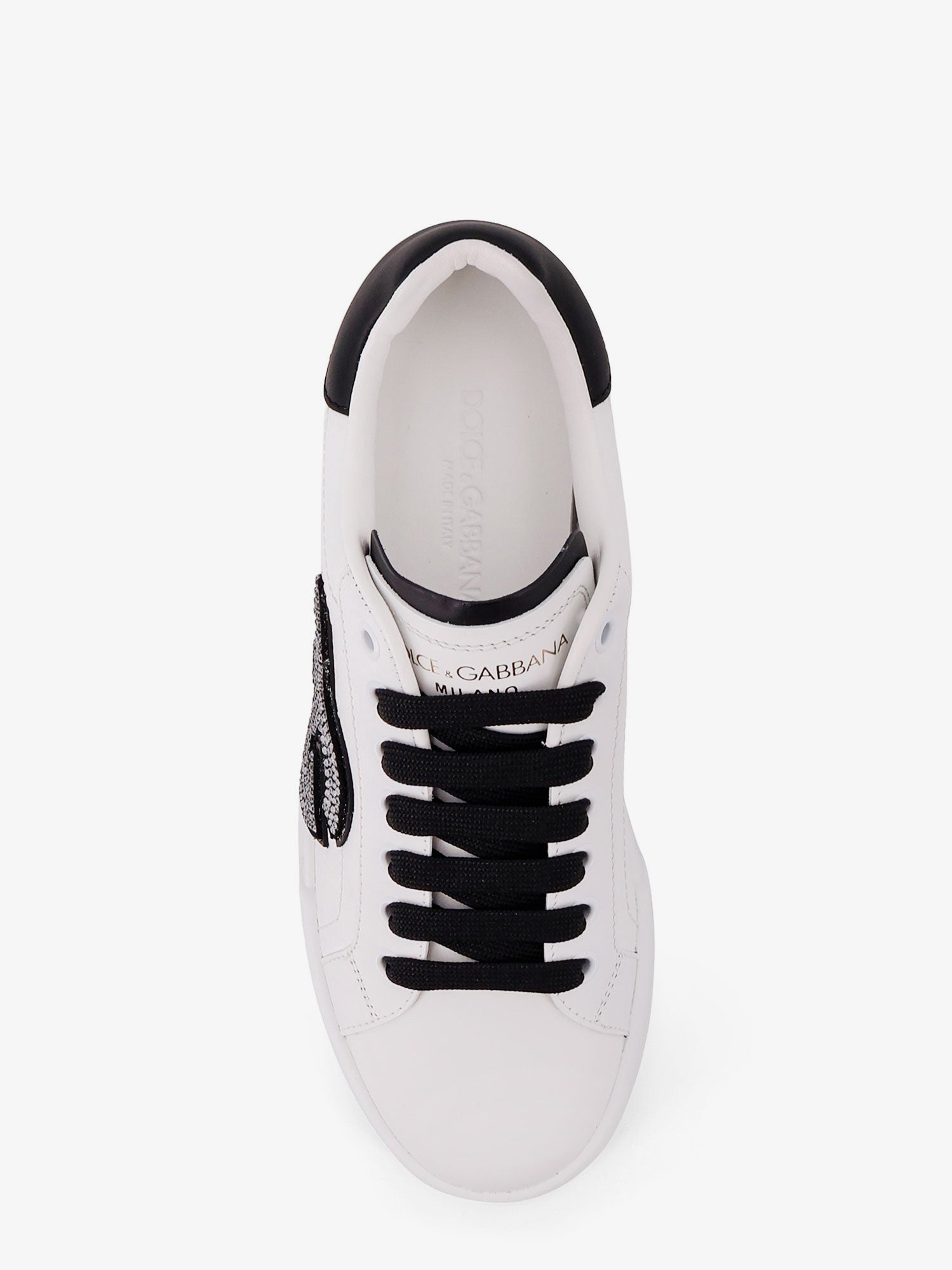 Dolce & Gabbana Portofino Light Strobel Leather Low-top Sneakers