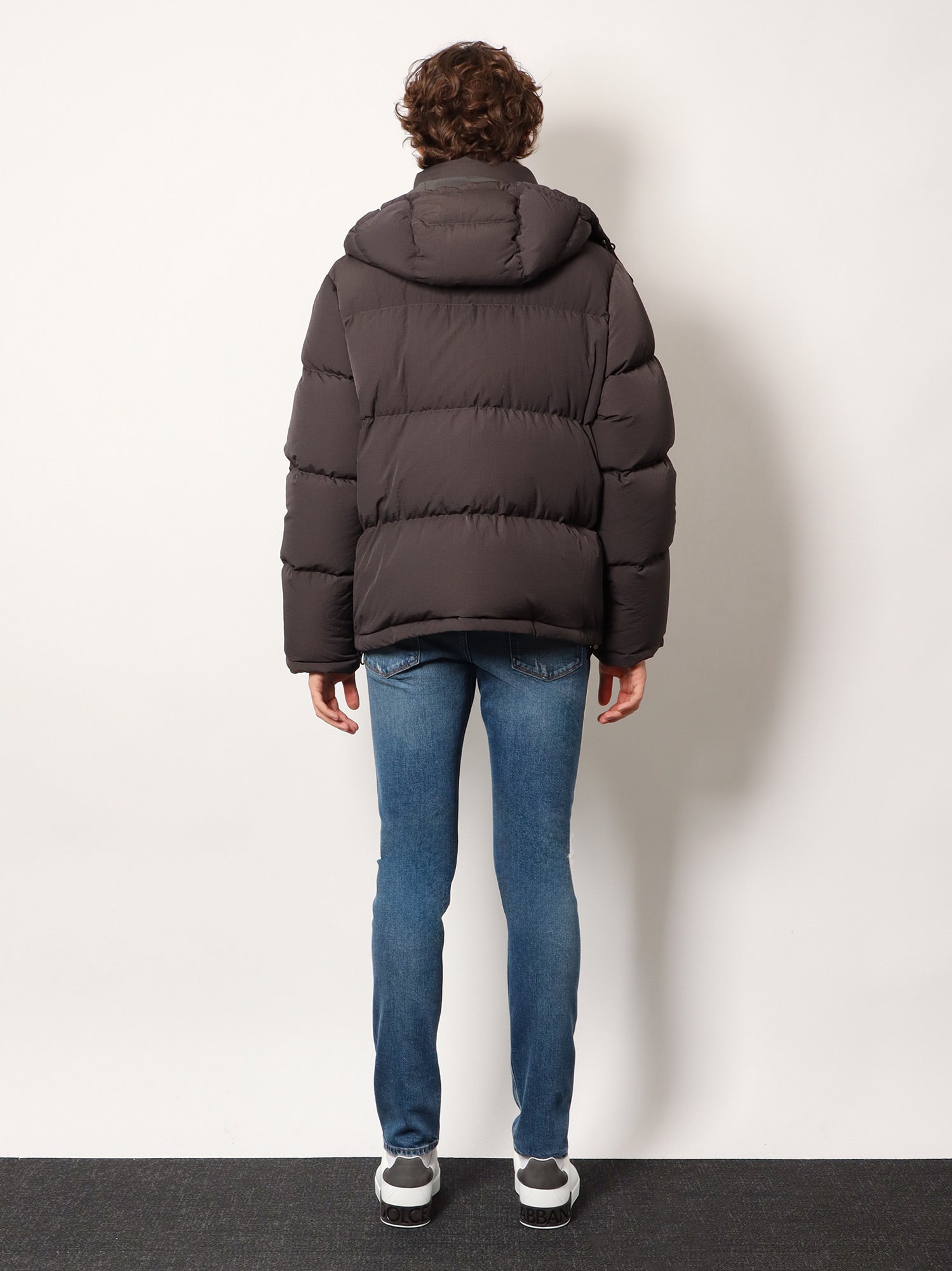 Dolce & Gabbana Nylon Hooded Down Jacket