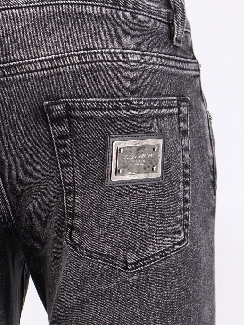 Dolce & Gabbana Skinny Grey Denim Jeans