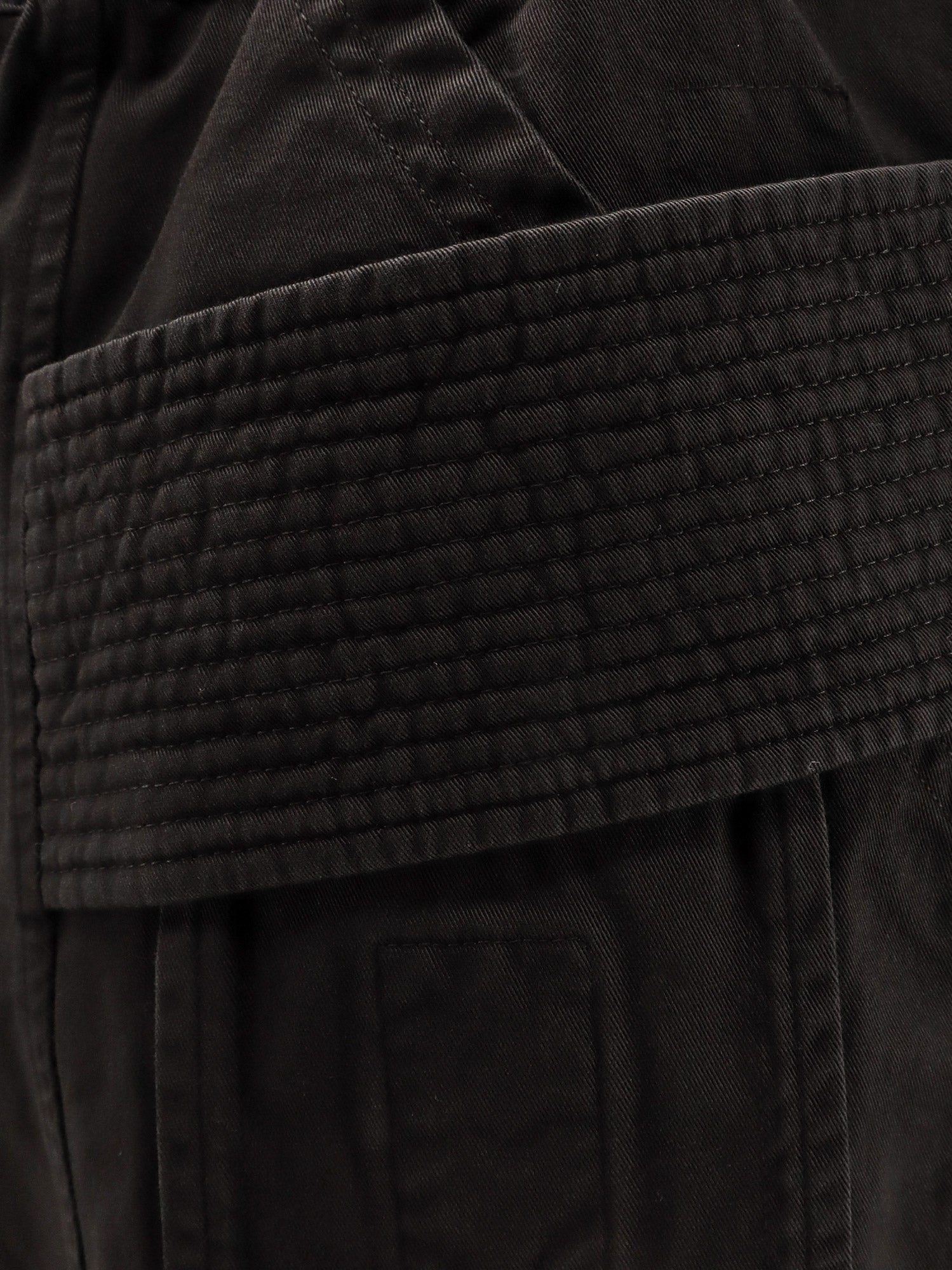 DRKSHDW Creatch Wide Cargo Drawstring Cotton Trousers