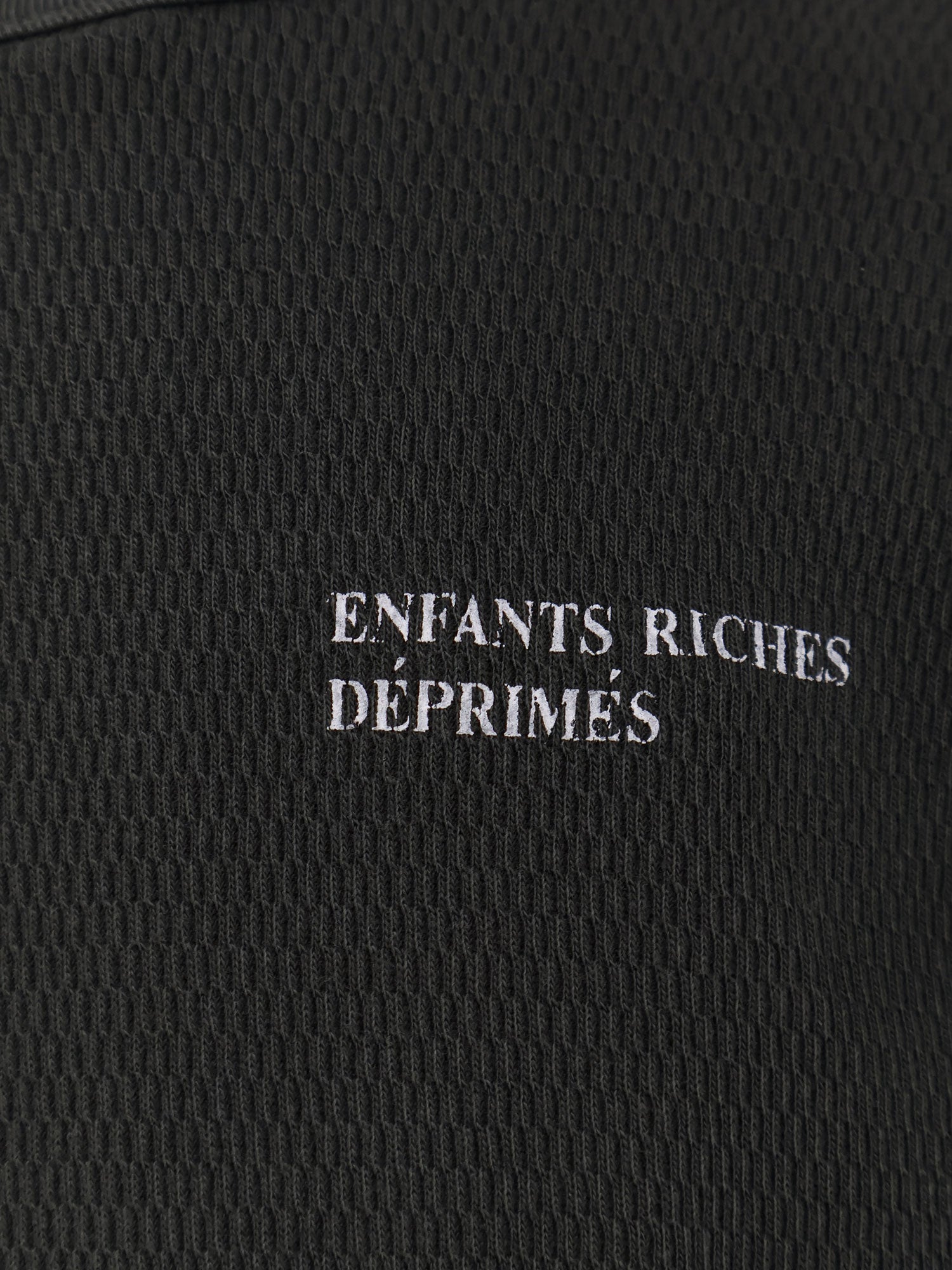 Enfants Riches Deprimes Classic Logo Distressed Thermal Ls T-shirt