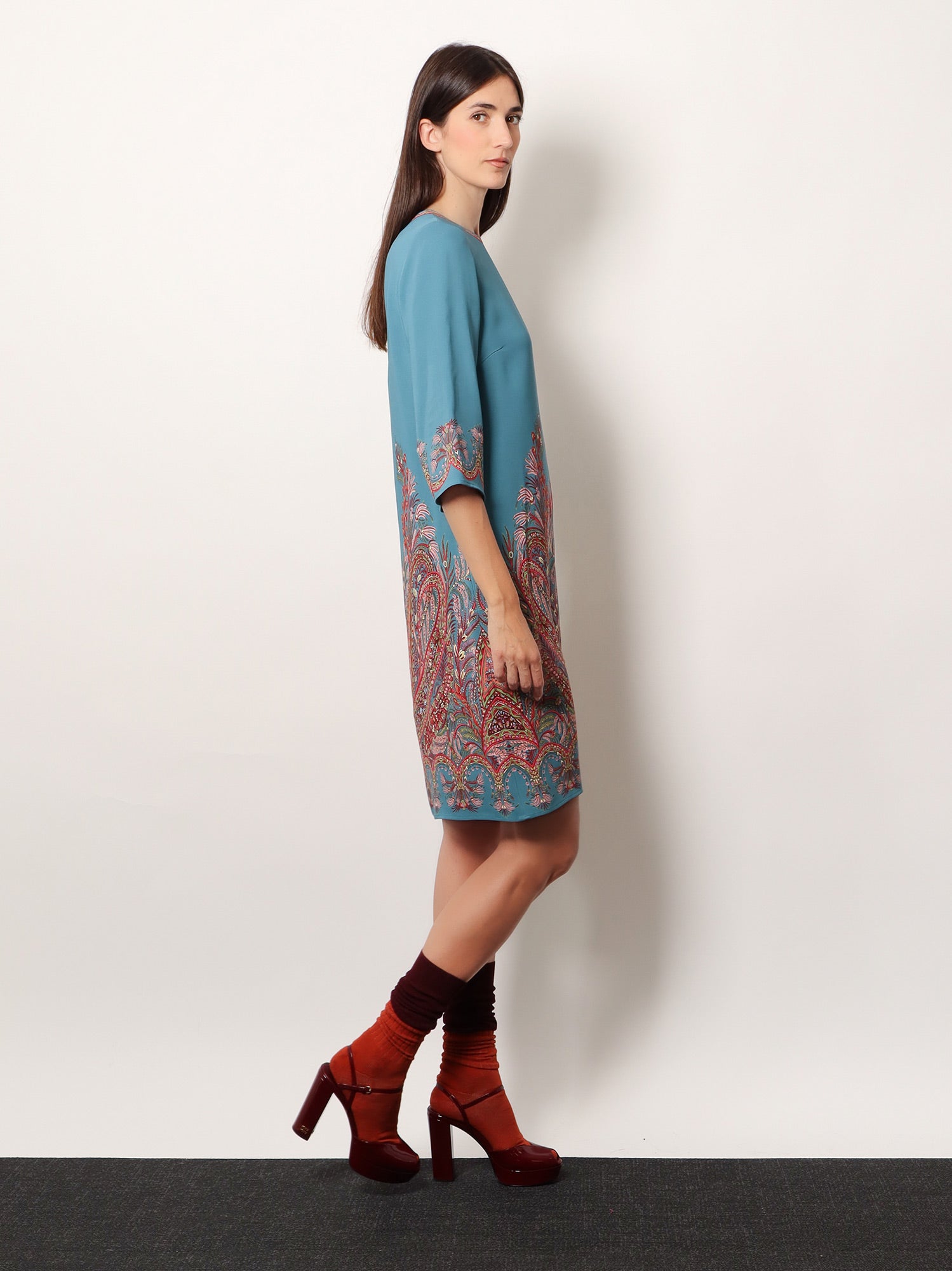 Etro Viscose Blend Dress With Iconic Print
