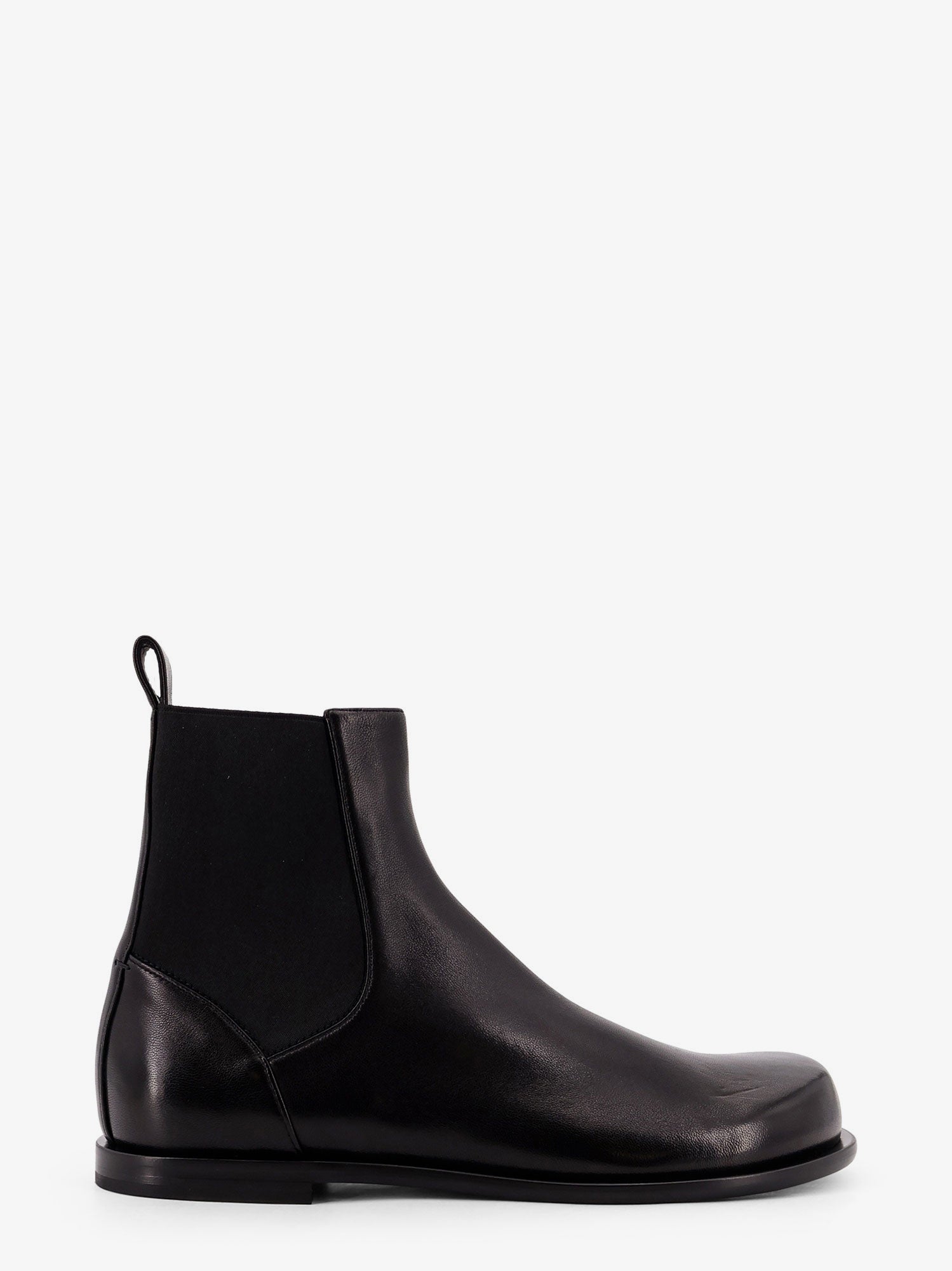 Fendi Chelsea Squared Ff Leather Boots