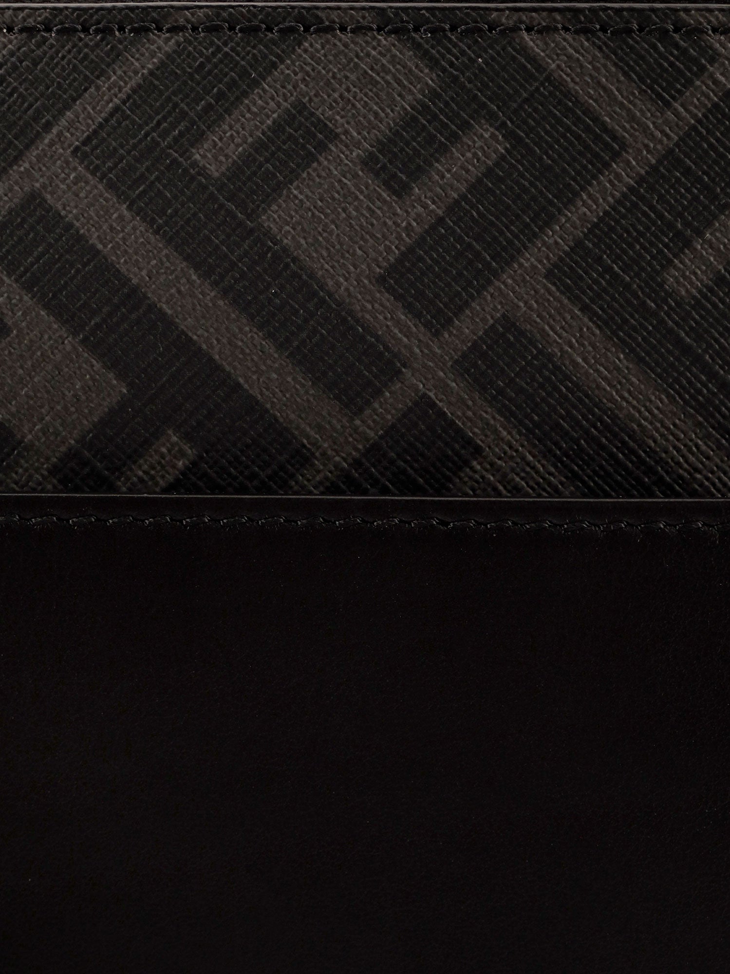 Fendi Squared Ff Leather Clutch