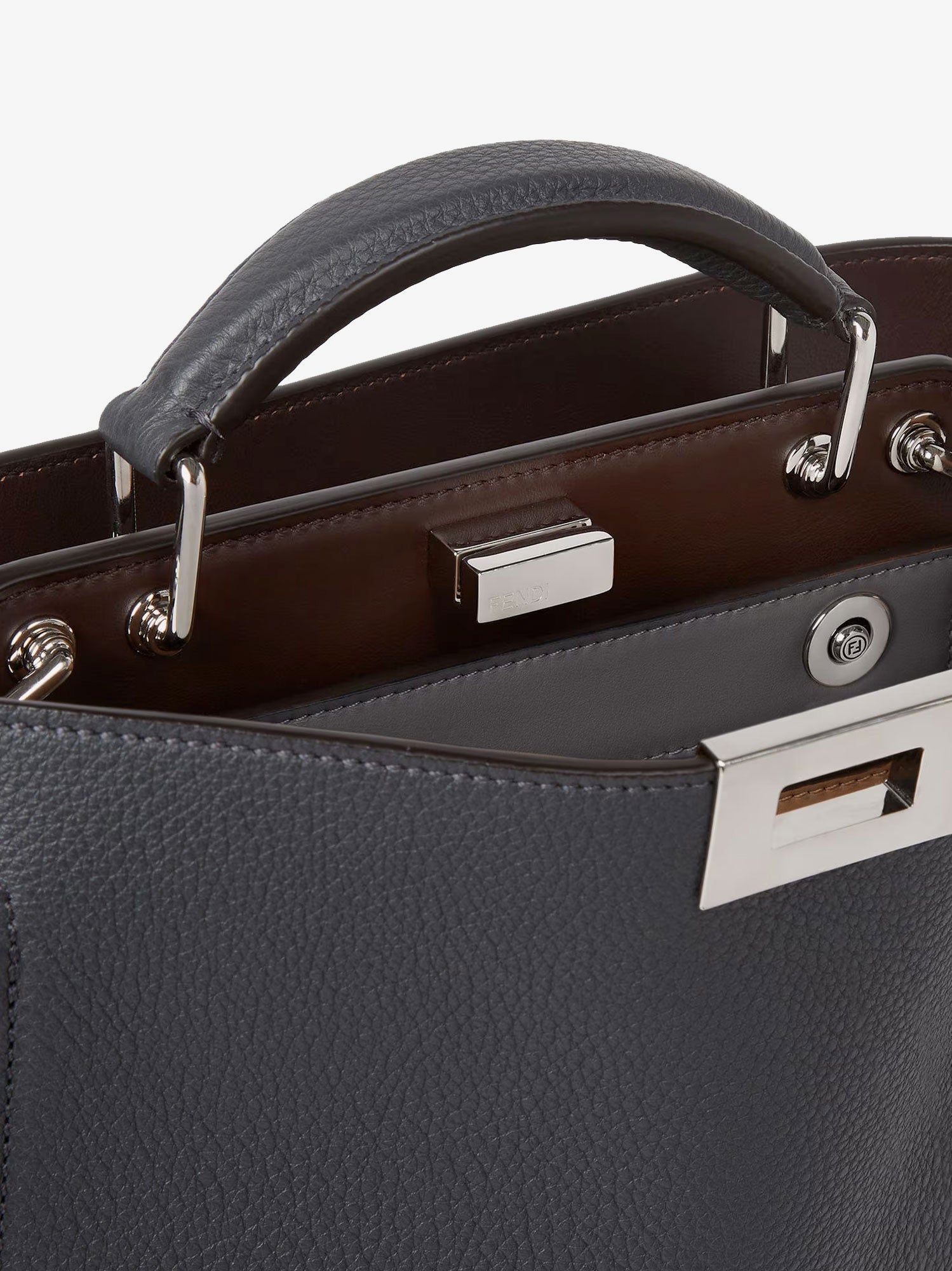 Fendi Peekaboo Iseeu Small Leather Crossbody Bag