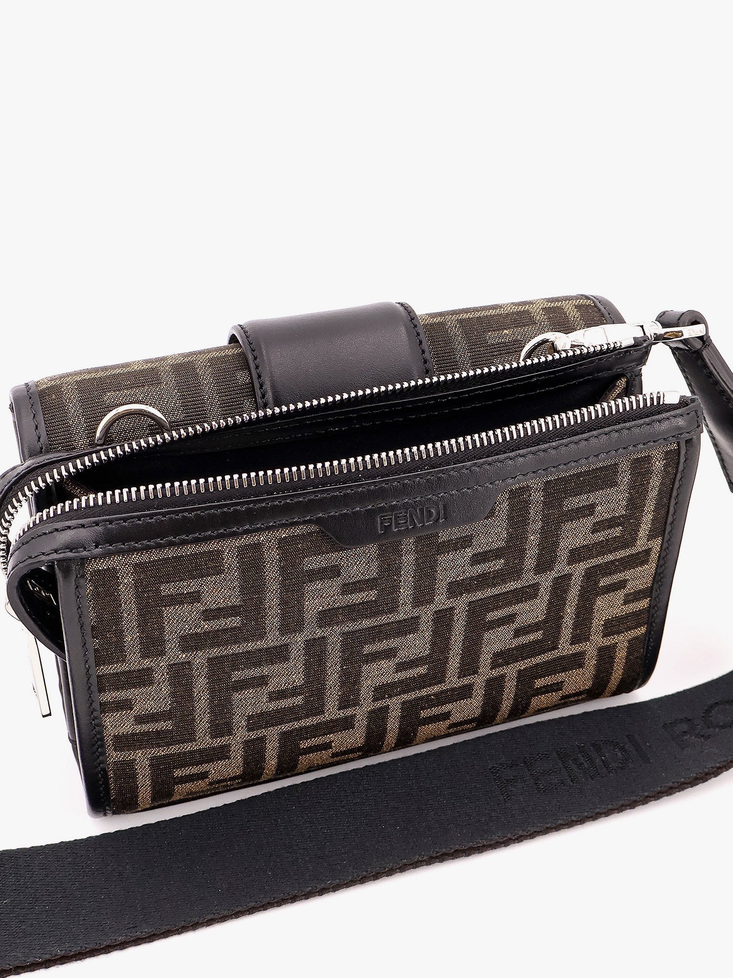 Fendi Baguette Double Jacquard Shoulder Bag