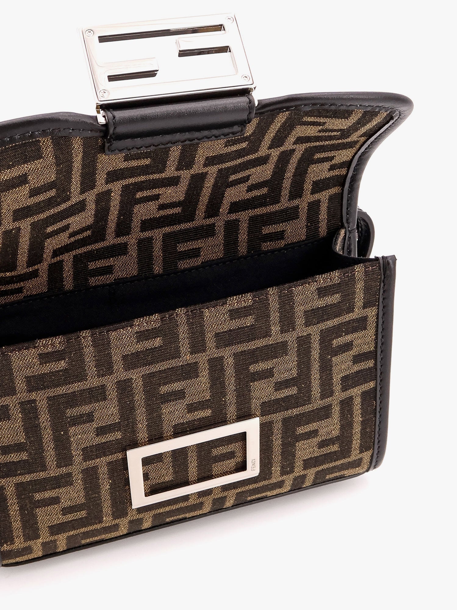 Fendi Baguette Double Jacquard Shoulder Bag