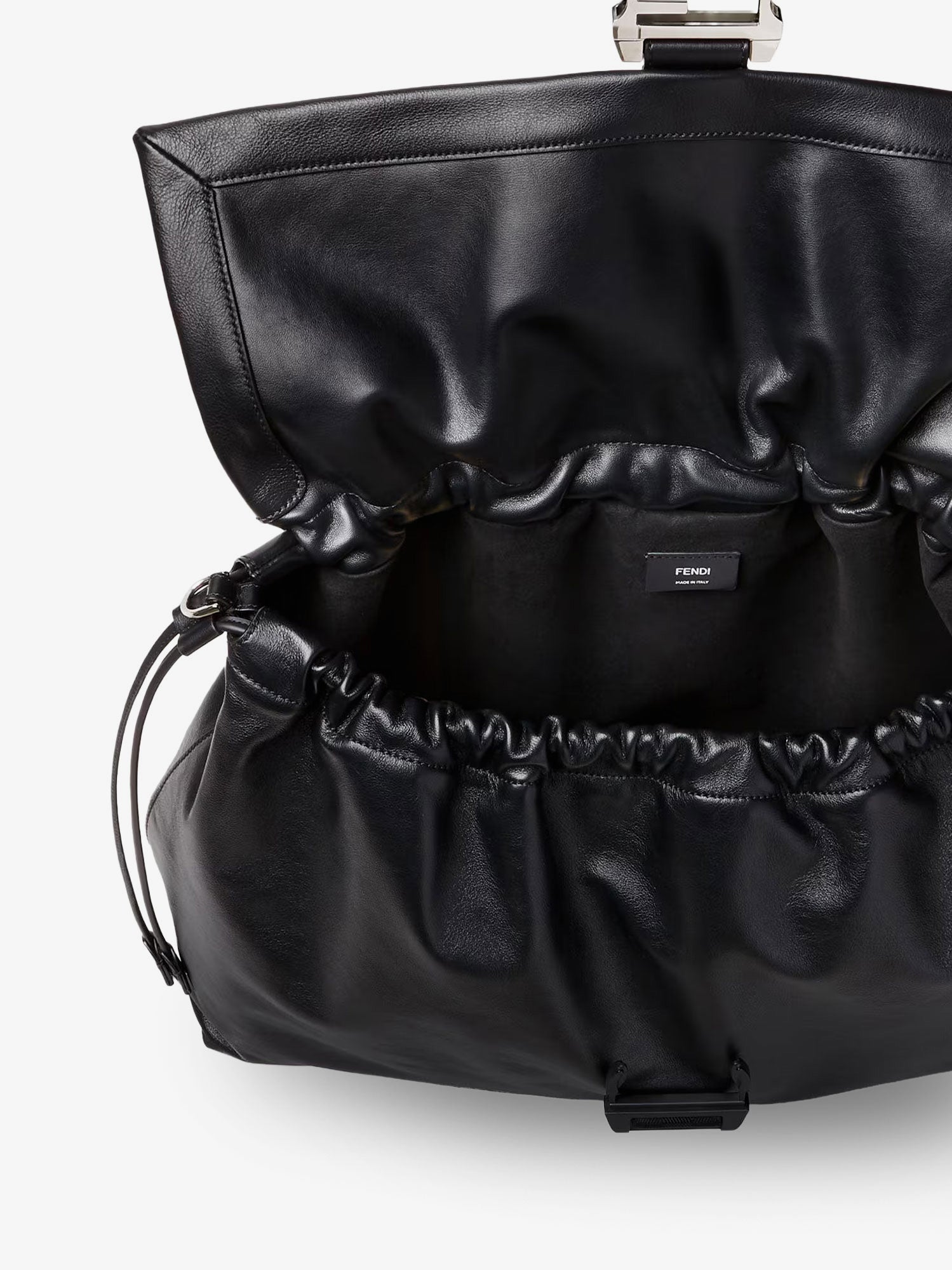 Fendi Fendi Flux Maxi Messenger Leather Crossbody Bag