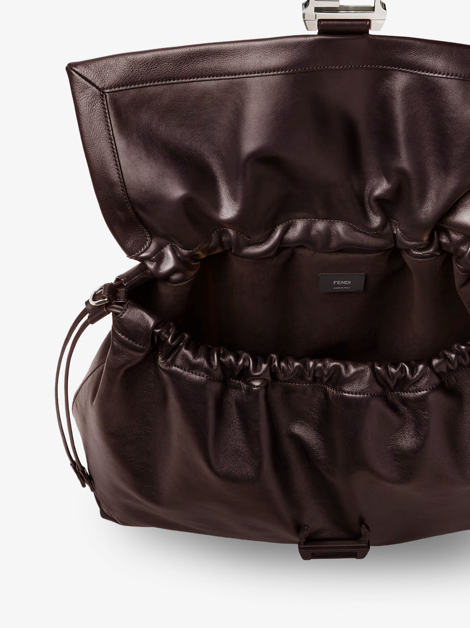 Fendi Fendi Flux Maxi Messenger Leather Shoulder Bag