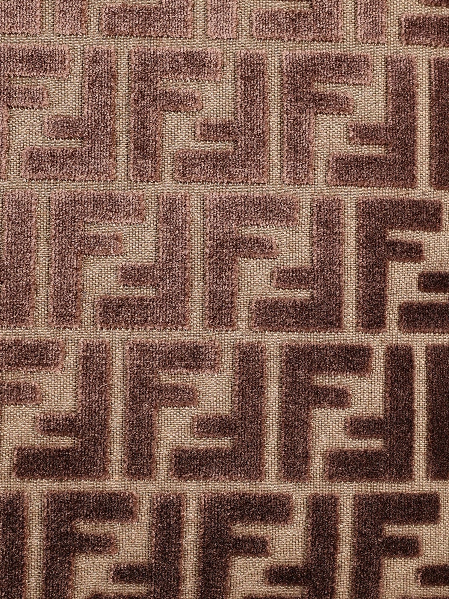 Fendi Roll Large Ff Jacquard Fabric Shopping Bag