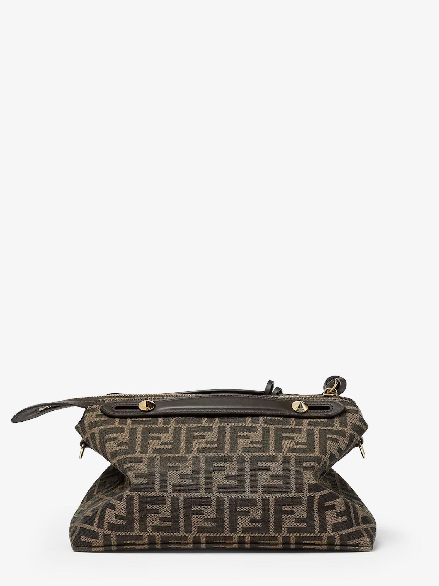 Fendi By The Way Soft Medium Ff Jacquard Fabric And Leather