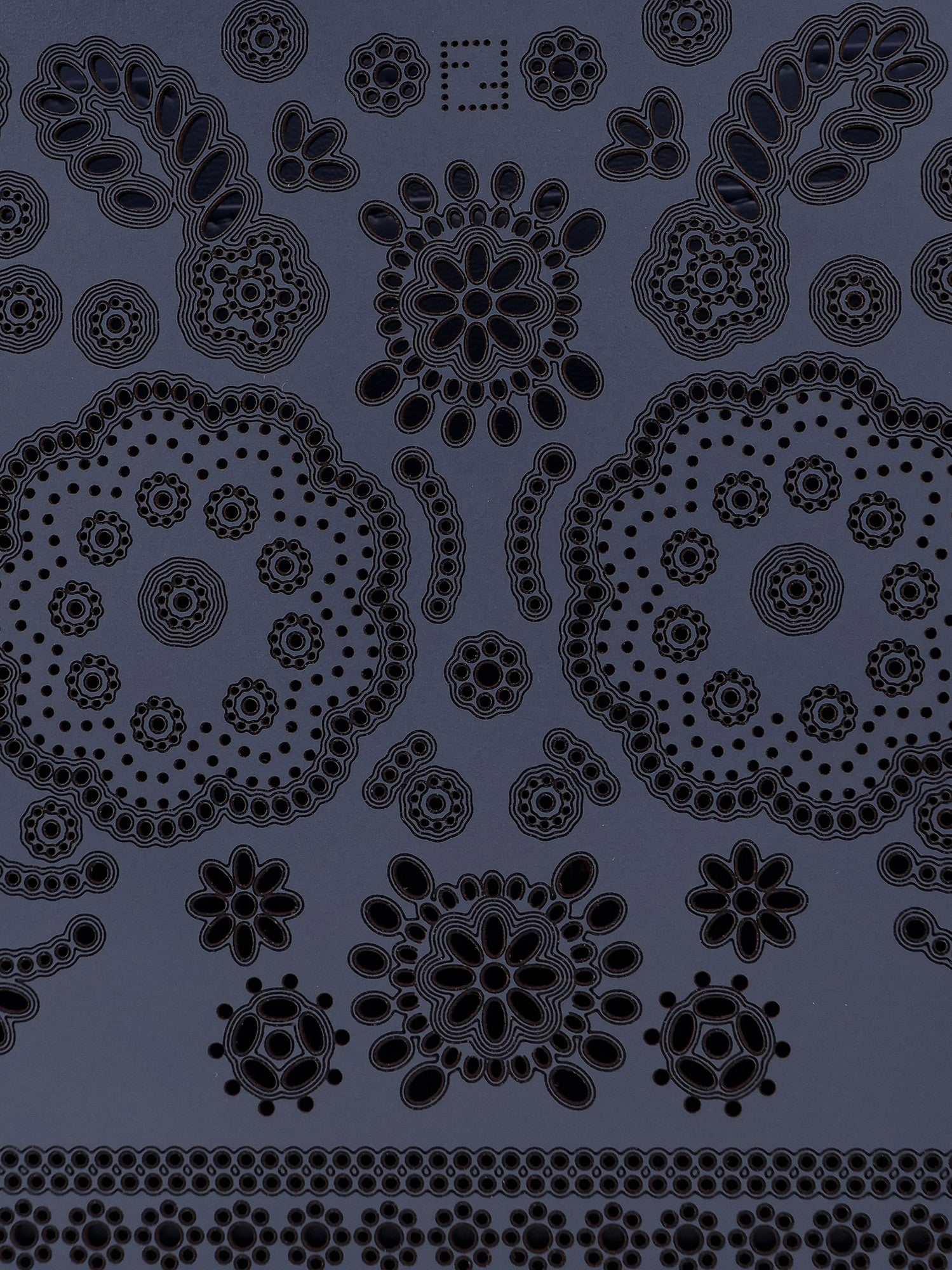 Fendi Peekaboo Iseeu Small Leather Shoulder Bag With Laser-cut Coral Bandana Motif