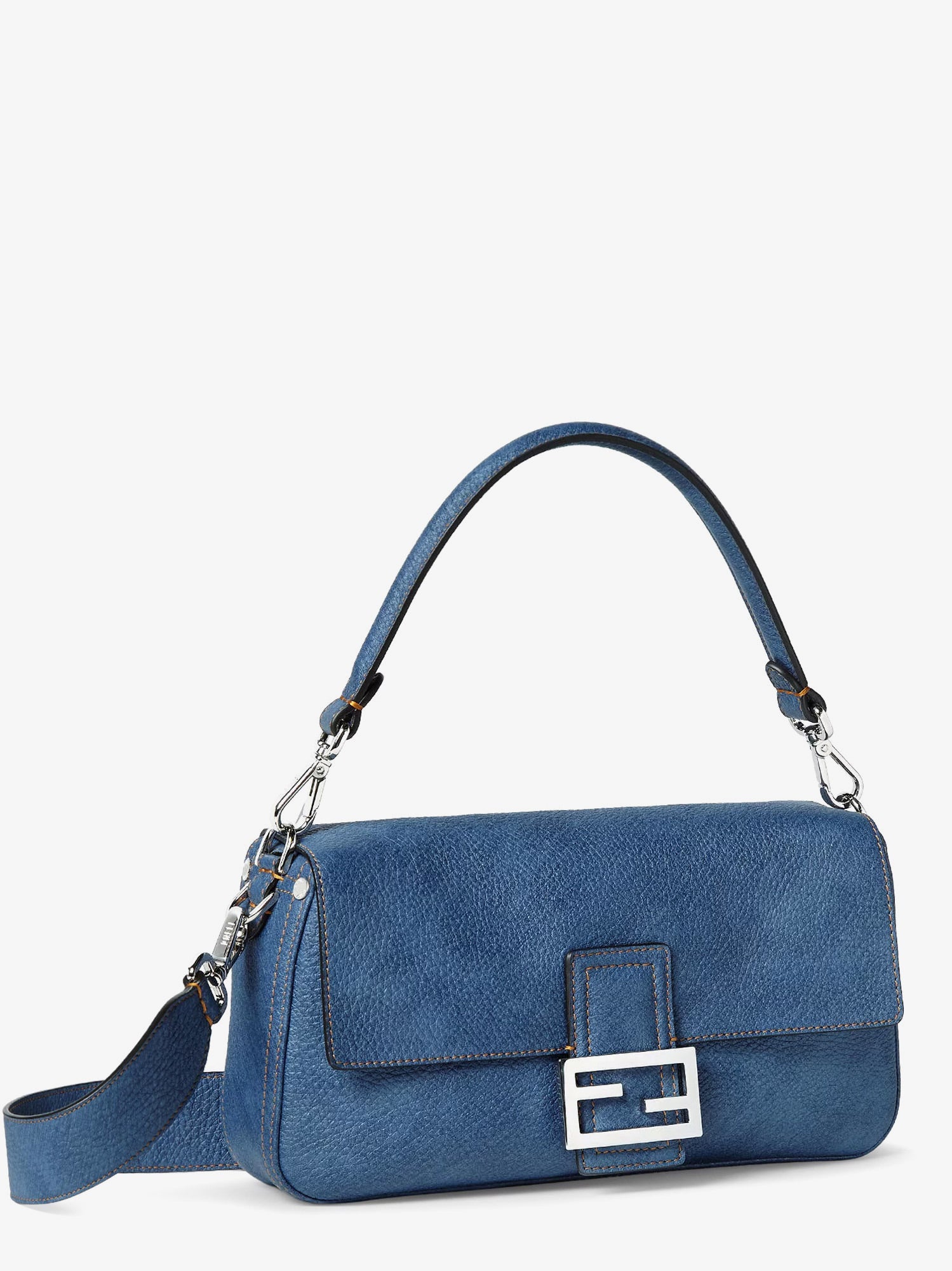 Fendi Baguette Leather Shoulder Bag