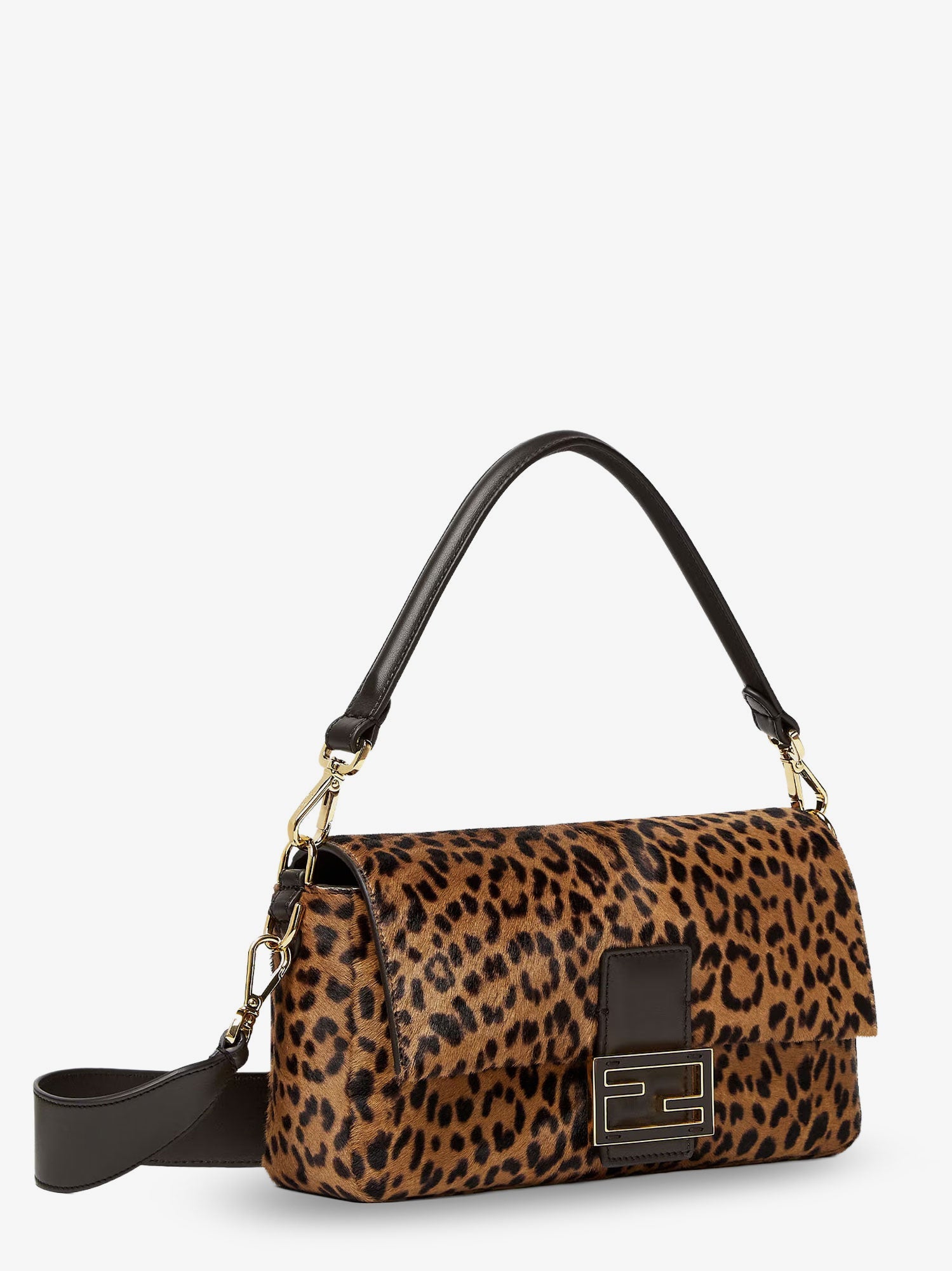 Fendi Baguette® Printed Pony-effect Calfskin Bag