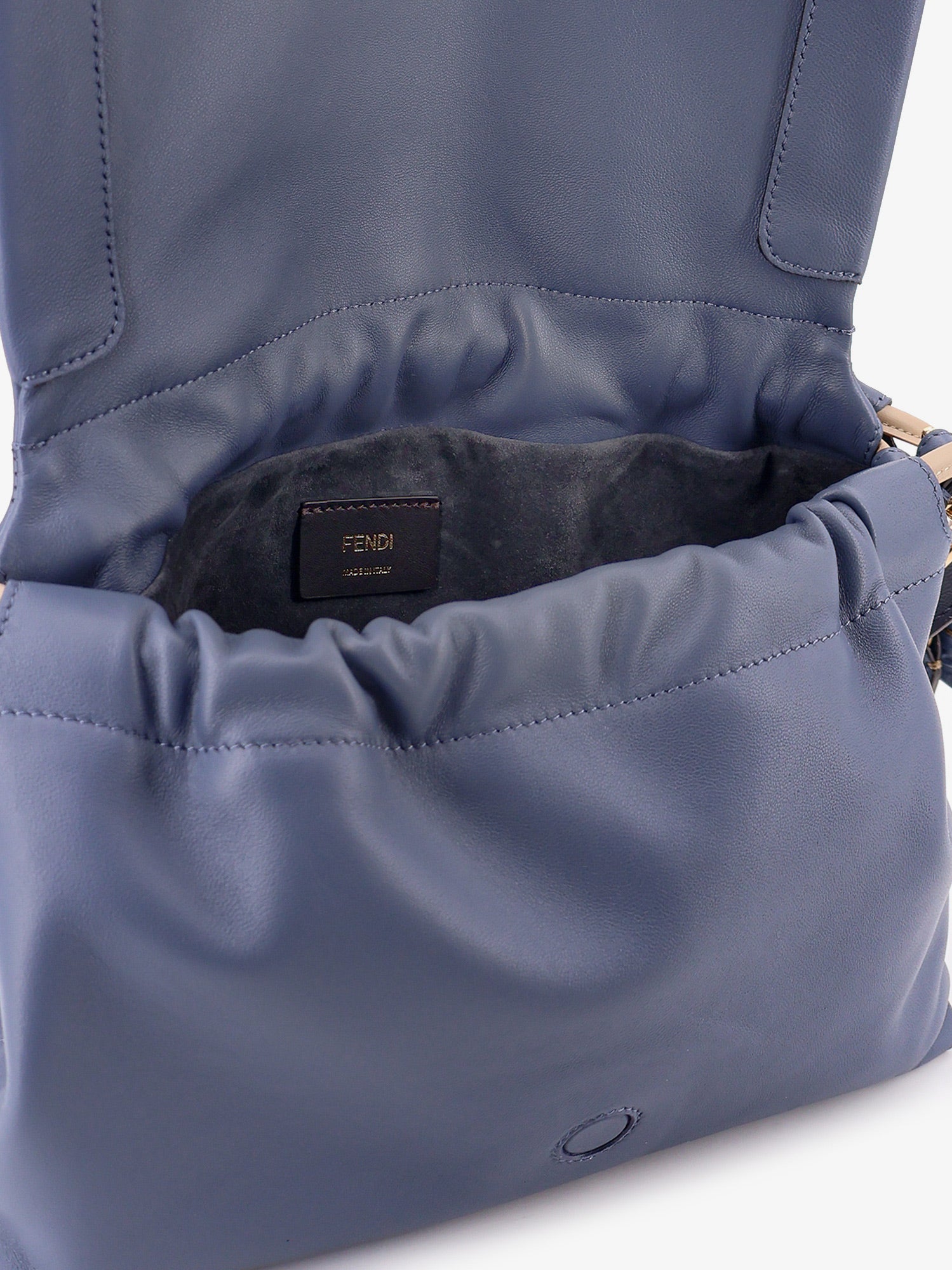 Fendi Mamma Baguette Small Leather Crossbody Bag