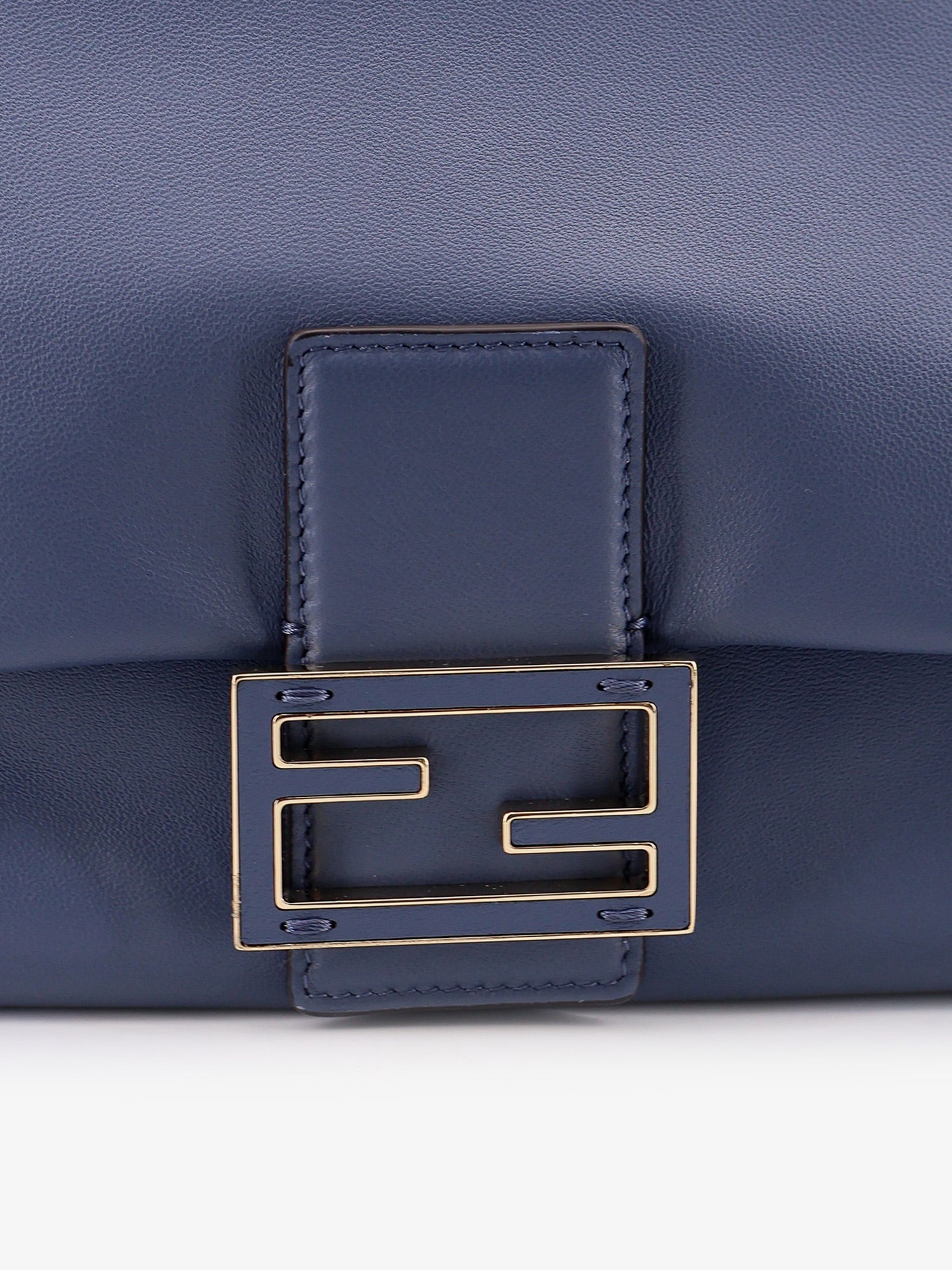 Fendi Mamma Baguette Small Leather Crossbody Bag
