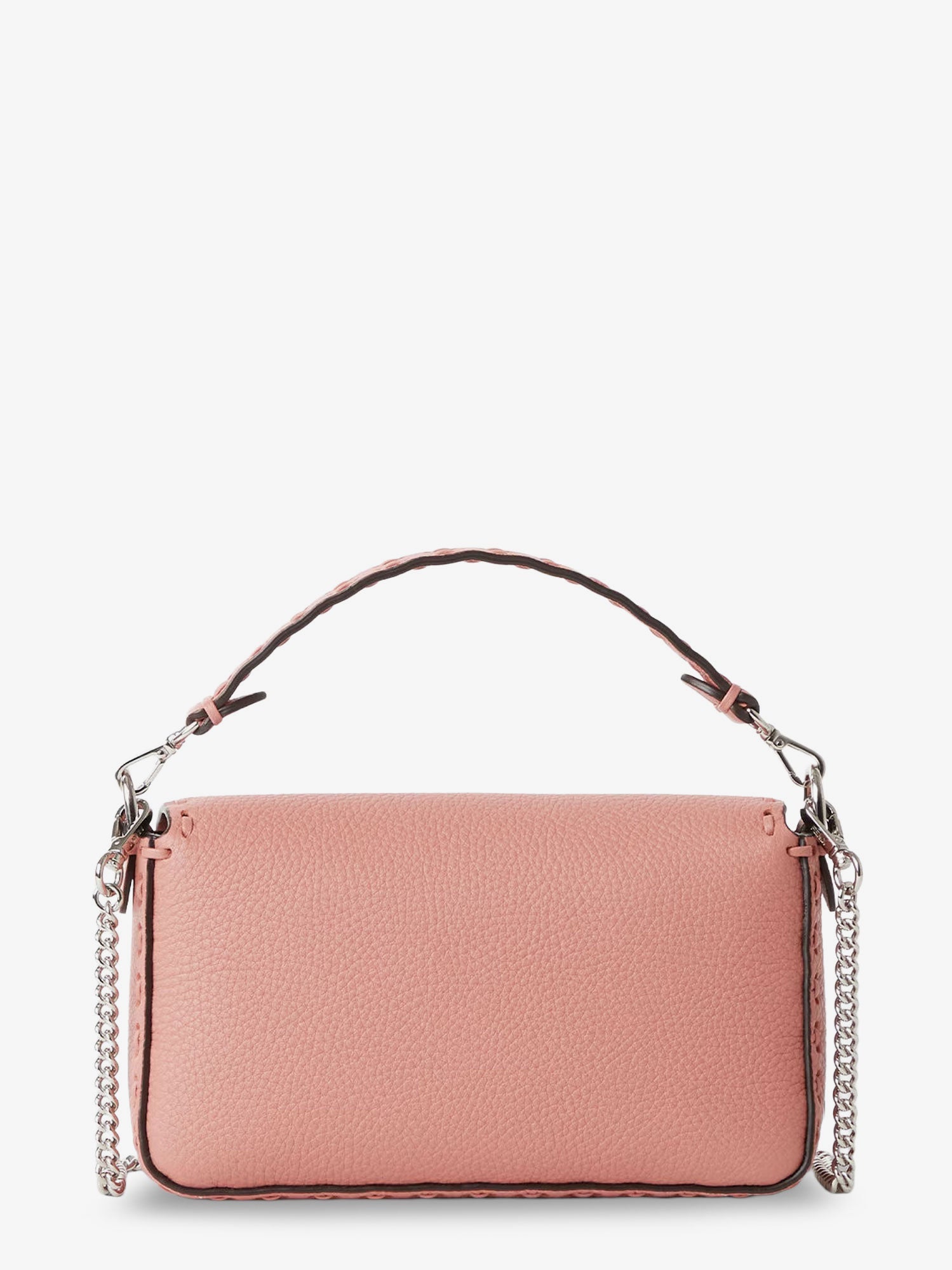 Fendi Mini Baguette Leather Shoulder Bag