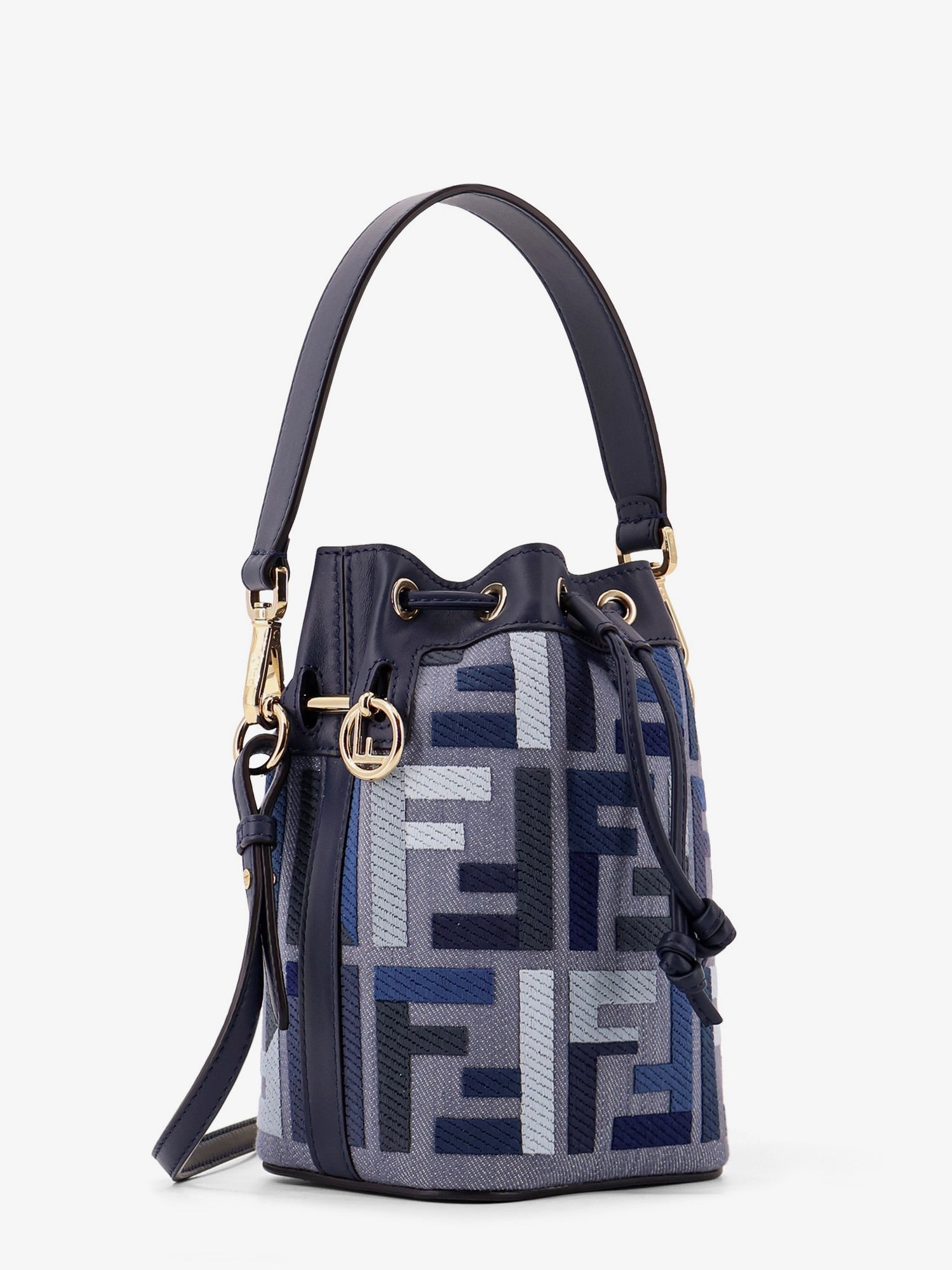 Fendi Mon Tresor Jacquard Ff Fabric Crossbody Bag