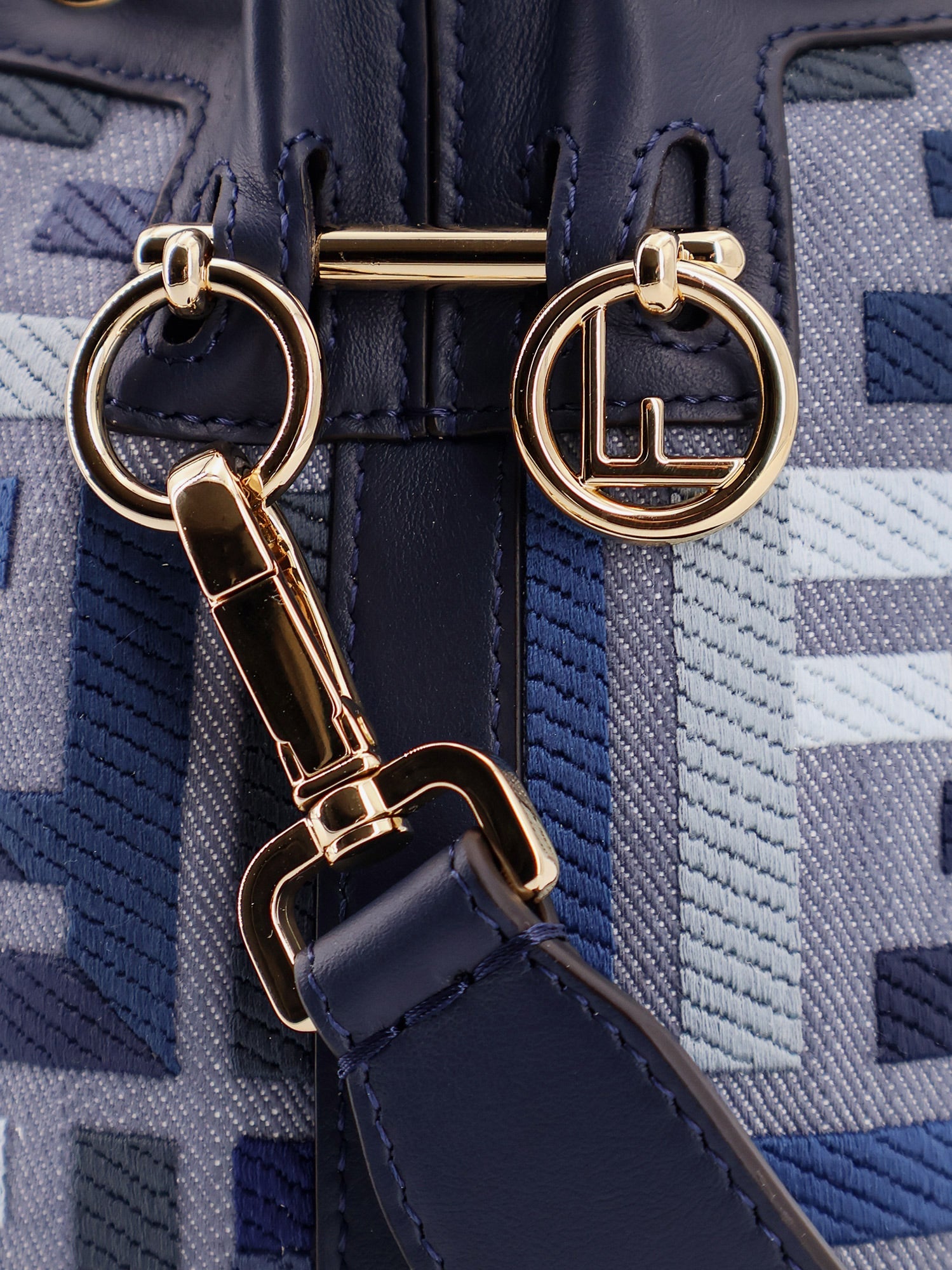 Fendi Mon Tresor Jacquard Ff Fabric Crossbody Bag