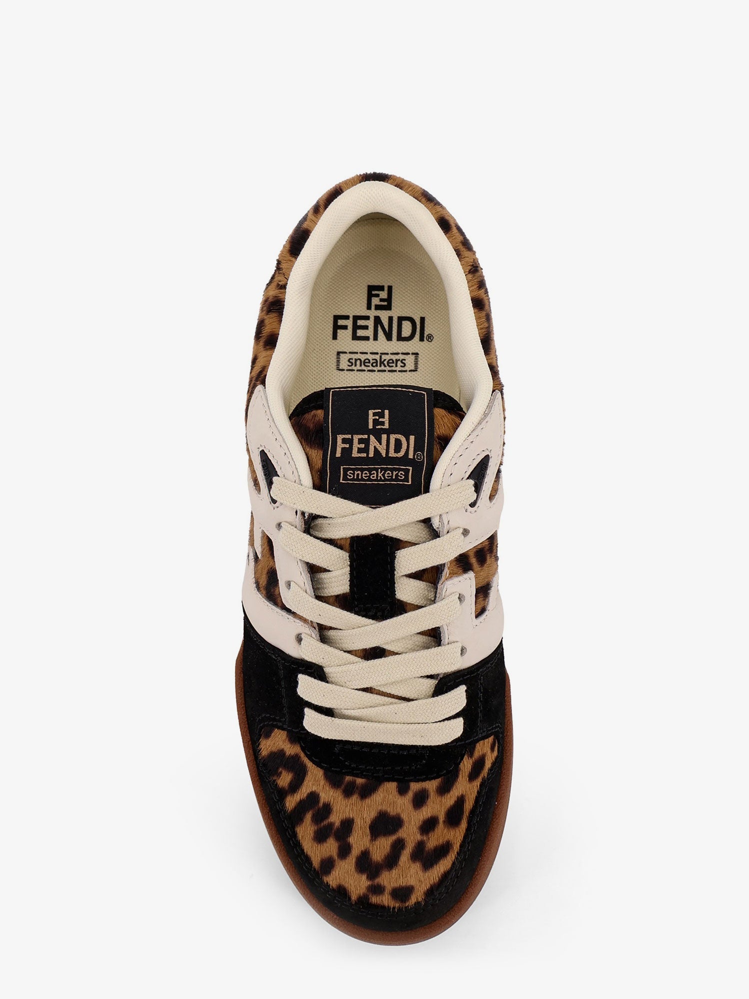 Fendi Fendi Match Suede And Pony Skin Low-top Sneakers