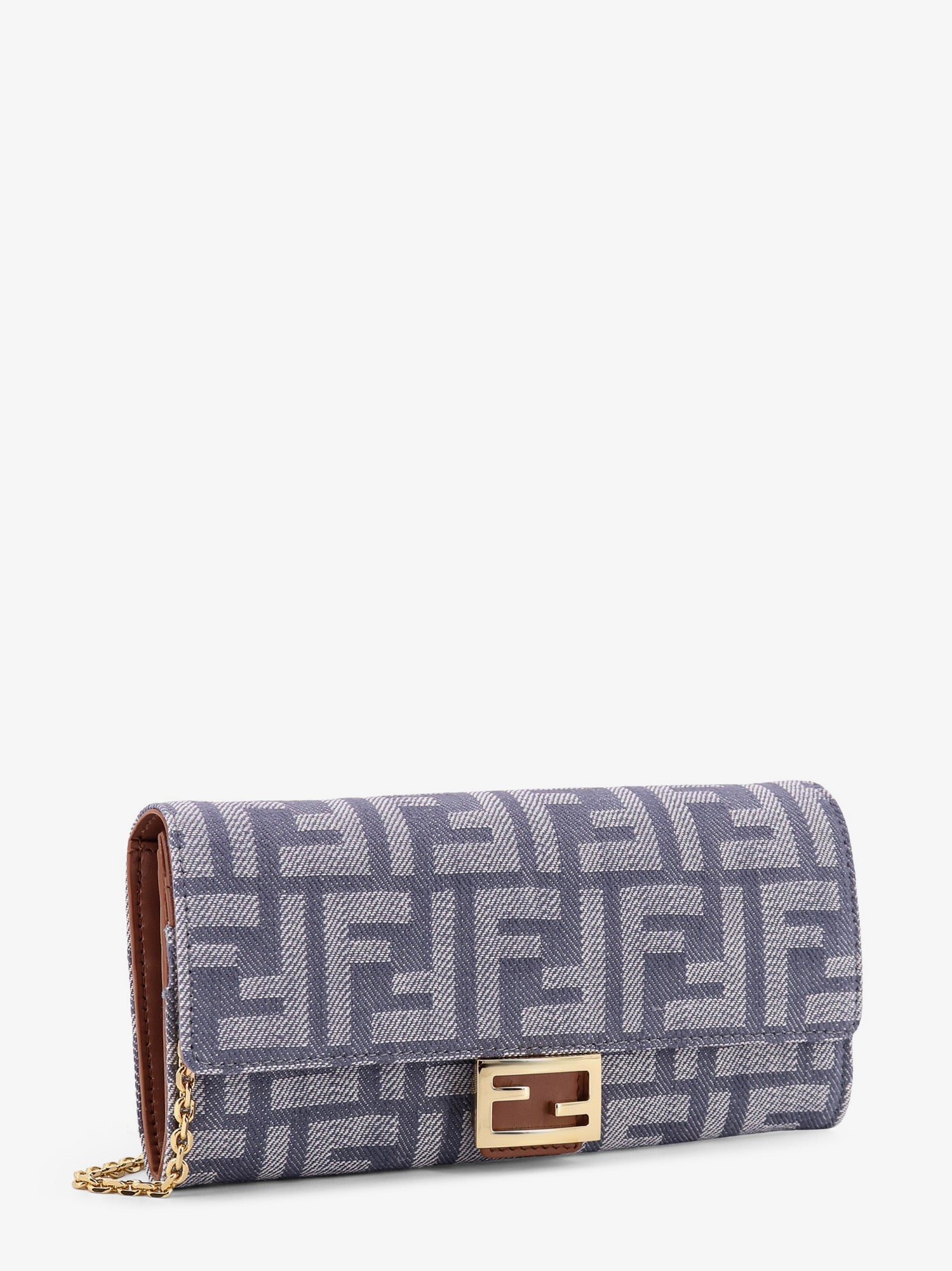 Fendi Continental With Chain Baguette Wallet