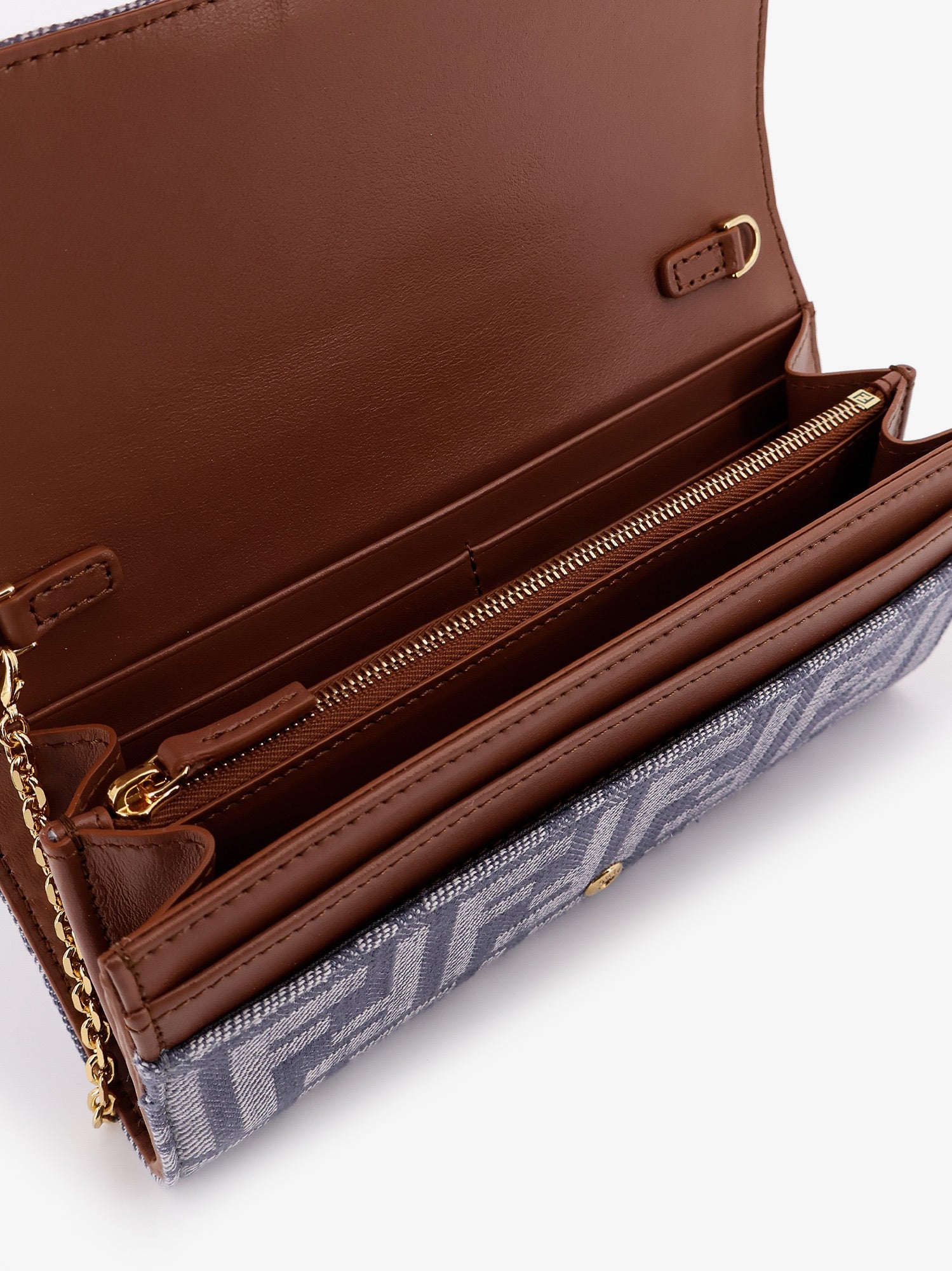 Fendi Continental With Chain Baguette Wallet