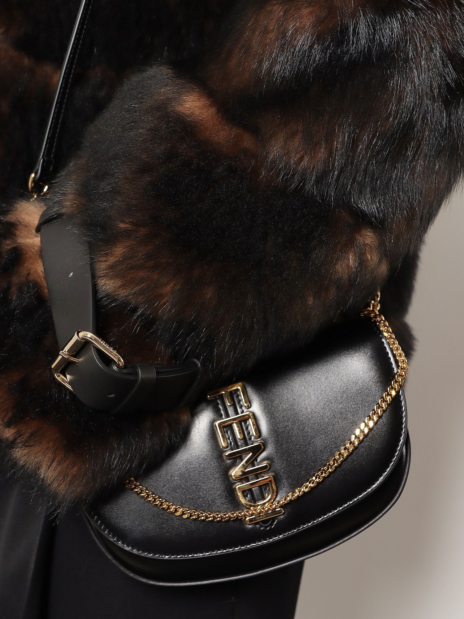 Fendi Wallet On Chain Fendigraphy Leather Shoulder Bag