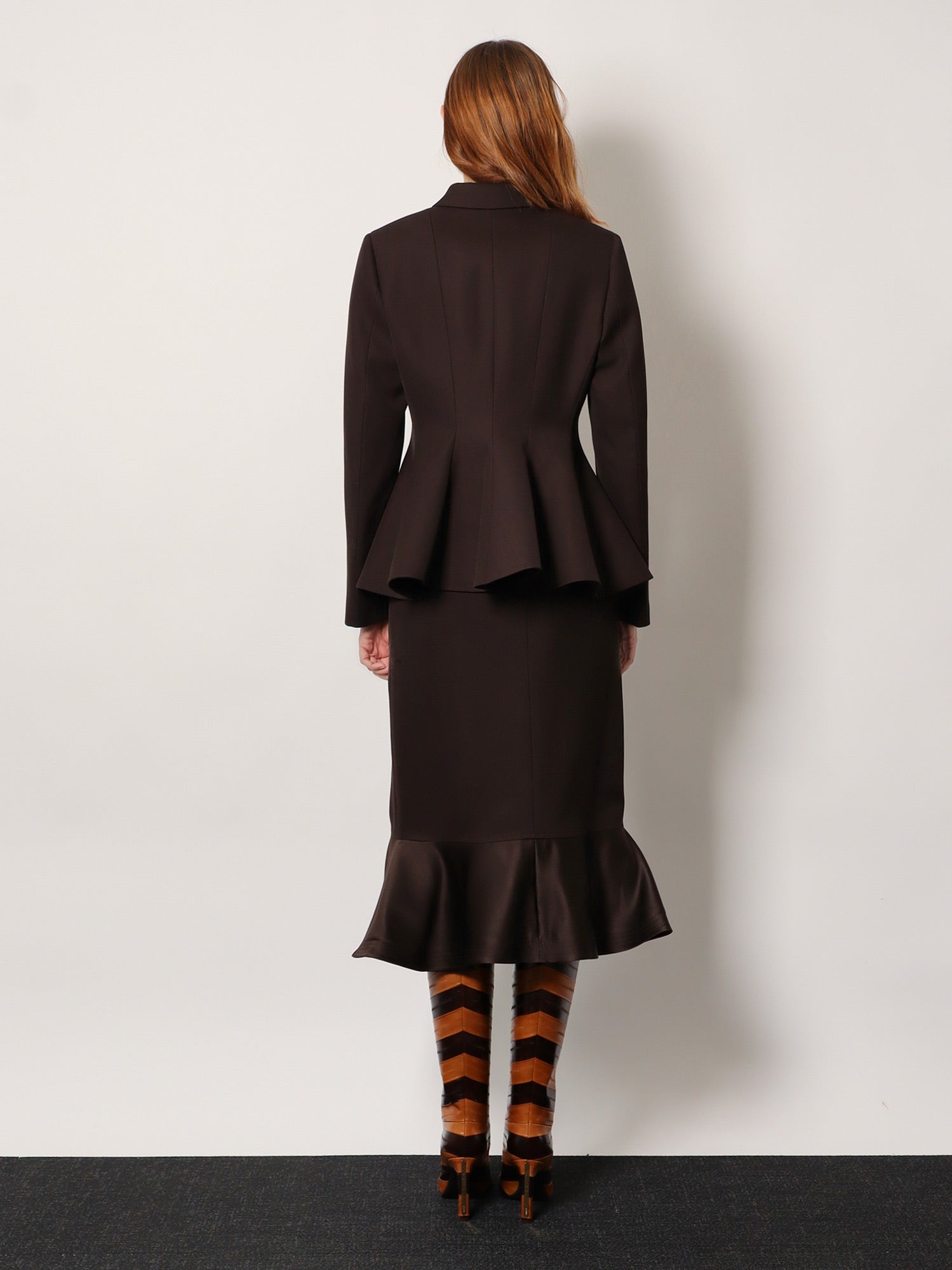 Fendi Grain De Poudre Wool Blazer