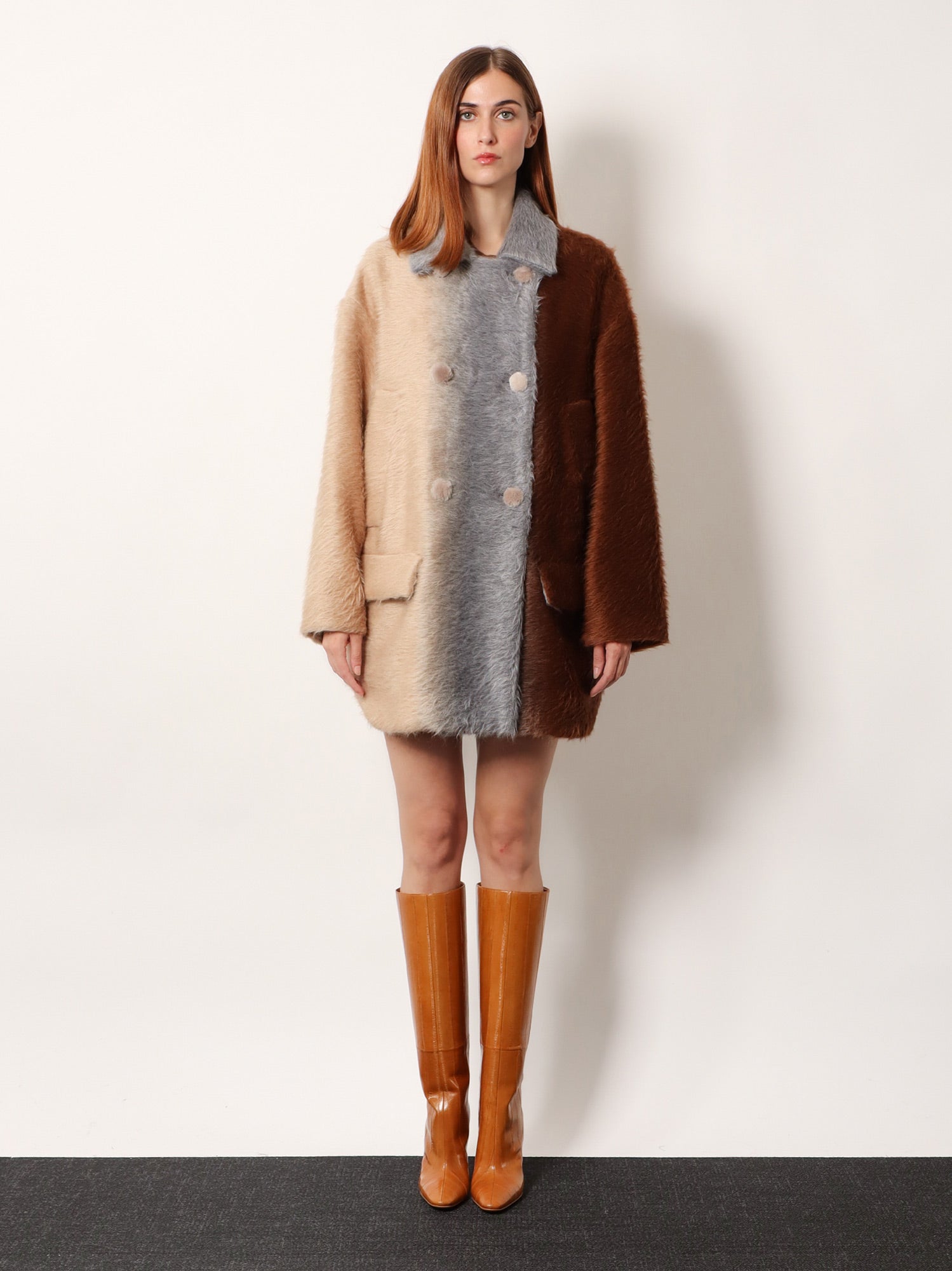 Fendi Alpaca And Wool Double-breasted Coat