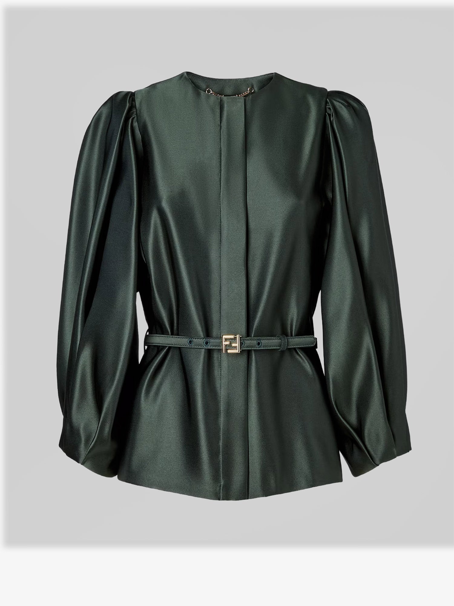 Fendi Silk Duchesse Blazer