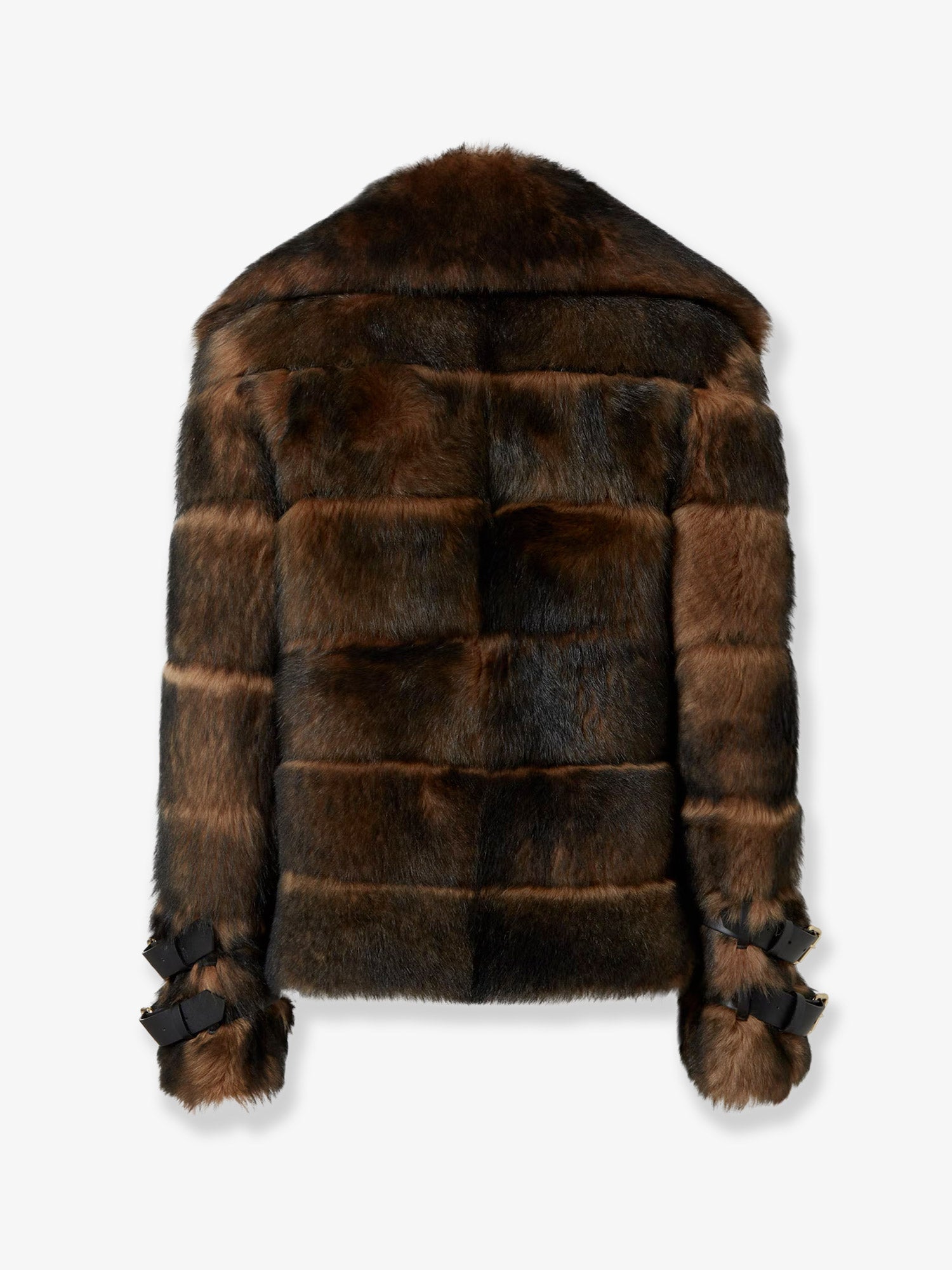 Fendi Brown Backed Sheepskin And Nappa Jacket