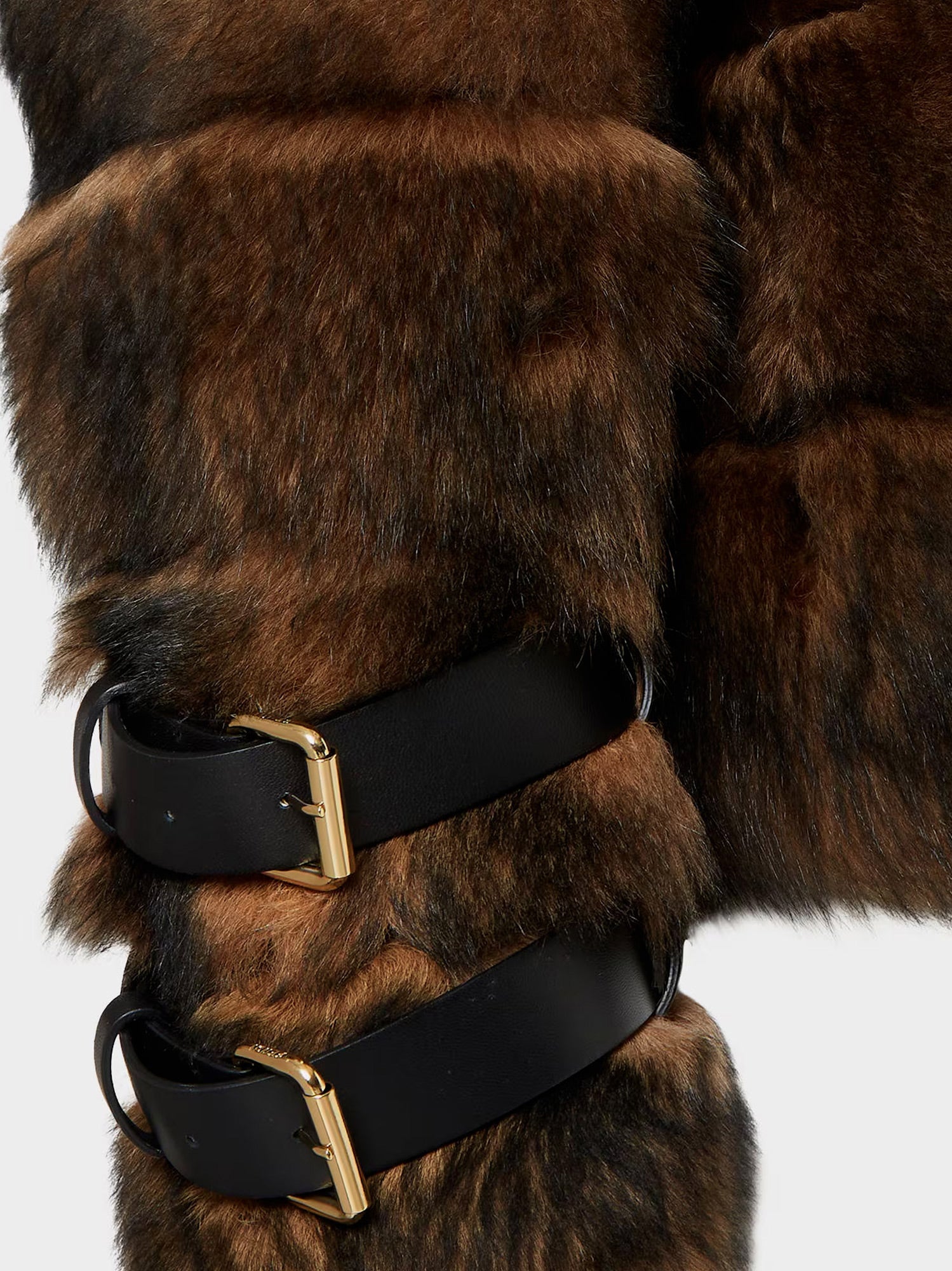 Fendi Brown Backed Sheepskin And Nappa Jacket