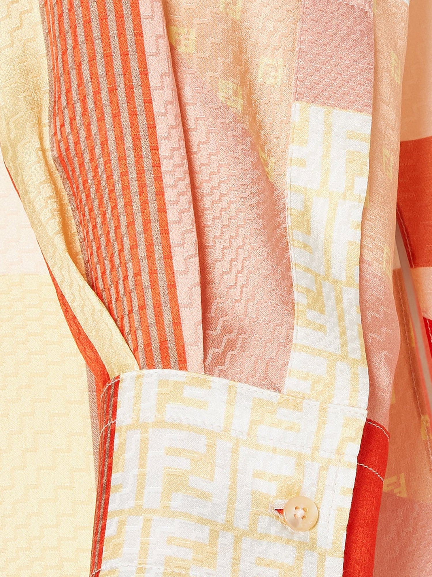 Fendi Patchwork Silk Shirt