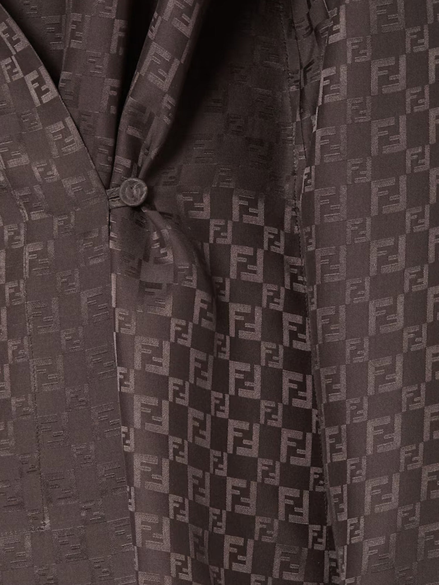 Fendi Silk Shirt With Ff Motif