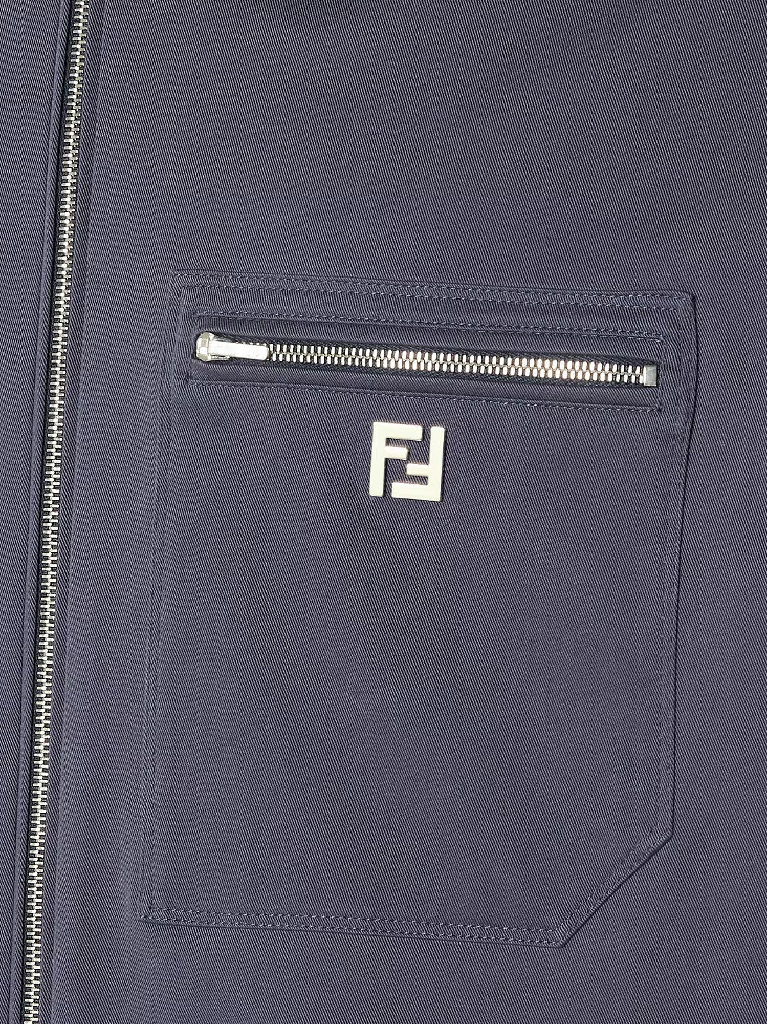 Fendi Cotton Jacket With Ff Detail