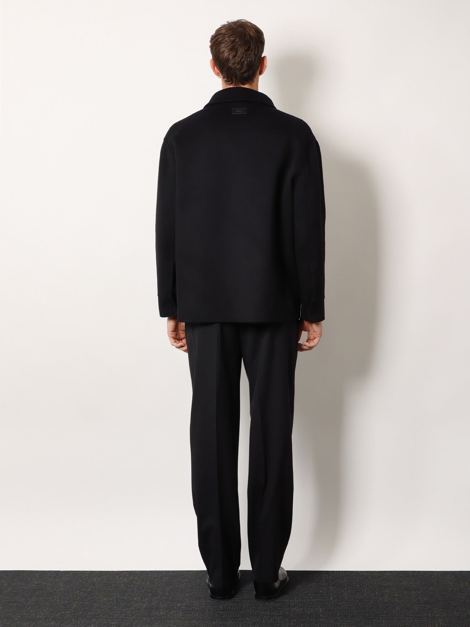 Fendi Wool Coat With Ff Embossed Detail