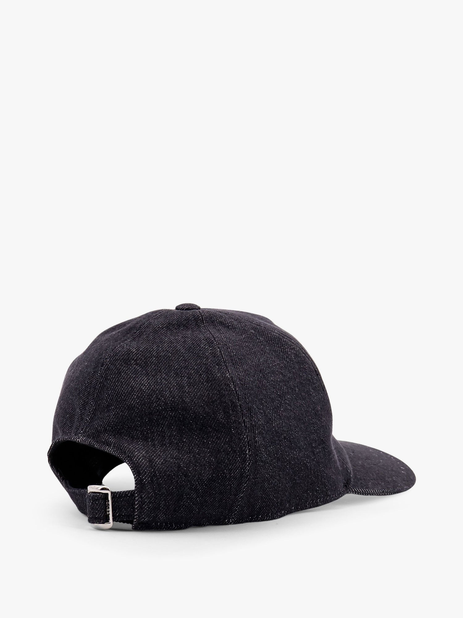 Fendi Denim Baseball Hat With Logo Embroidery