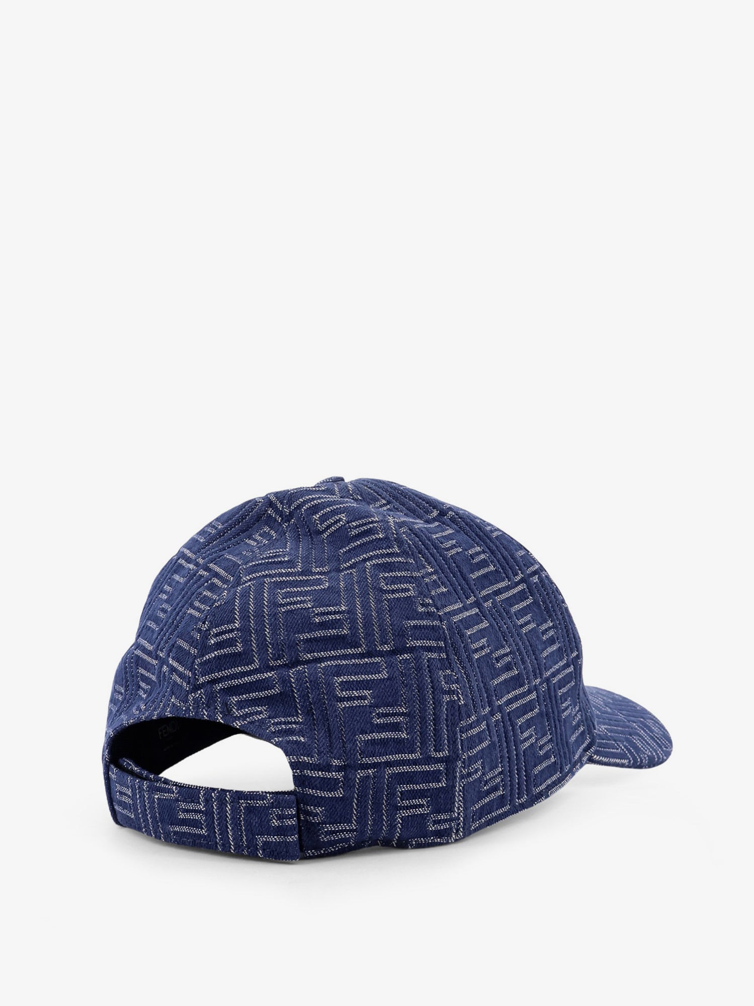 Fendi Ff Jacquard Denim Baseball Hat