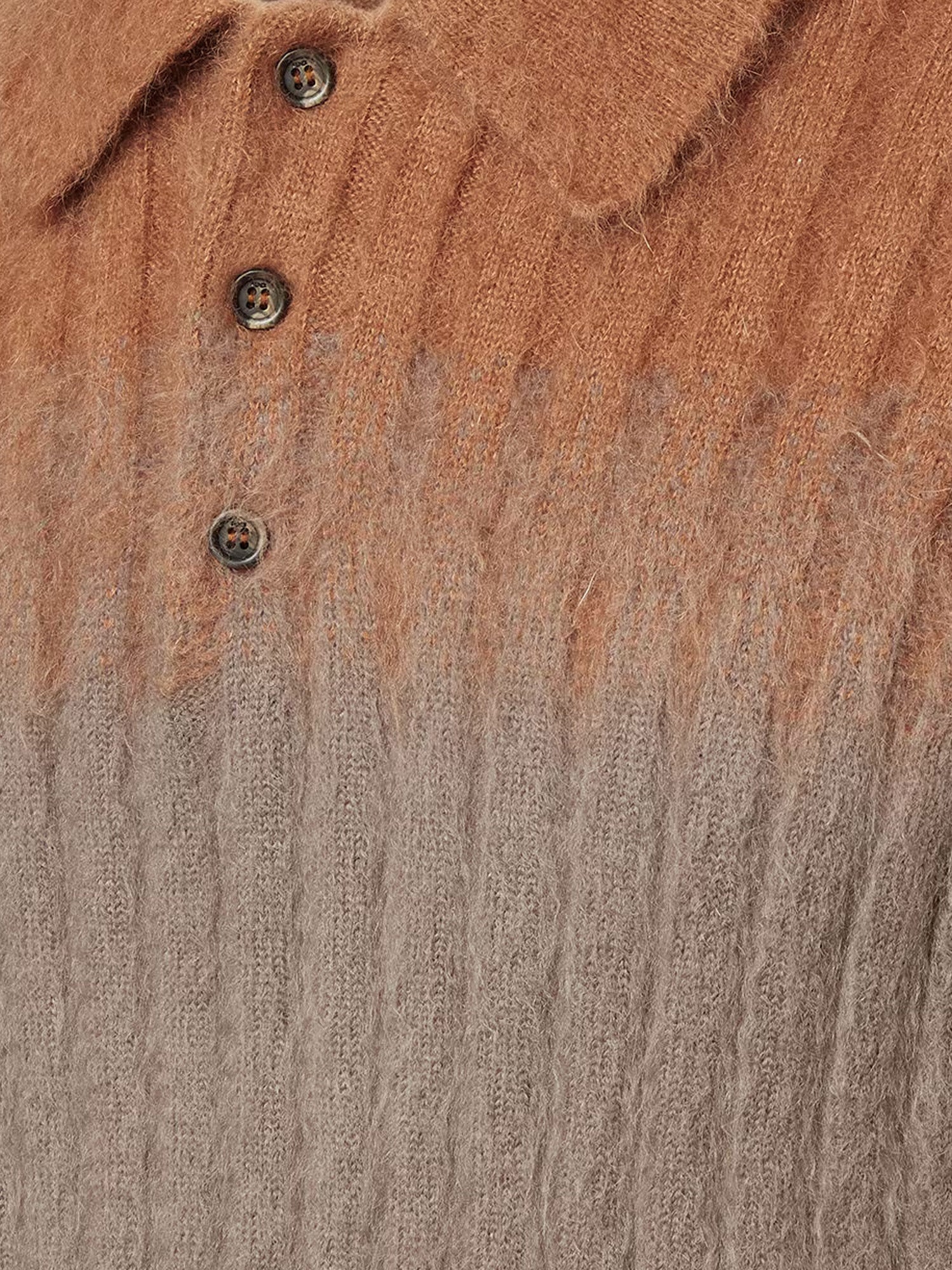 Fendi Dégradé Mohair And Wool Polo Shirt