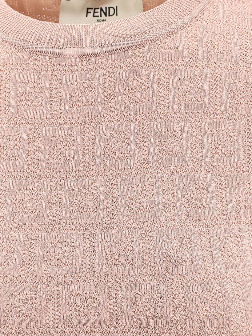 Fendi Ff Cotton And Viscose Dress